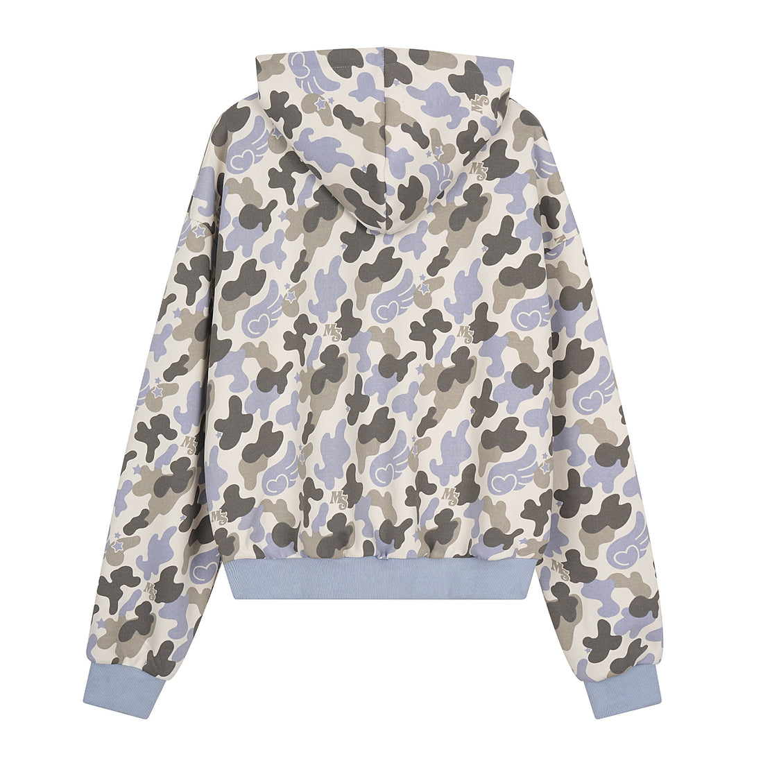 3-6-5.shop Camo Graphic Zip-Up Hoodie