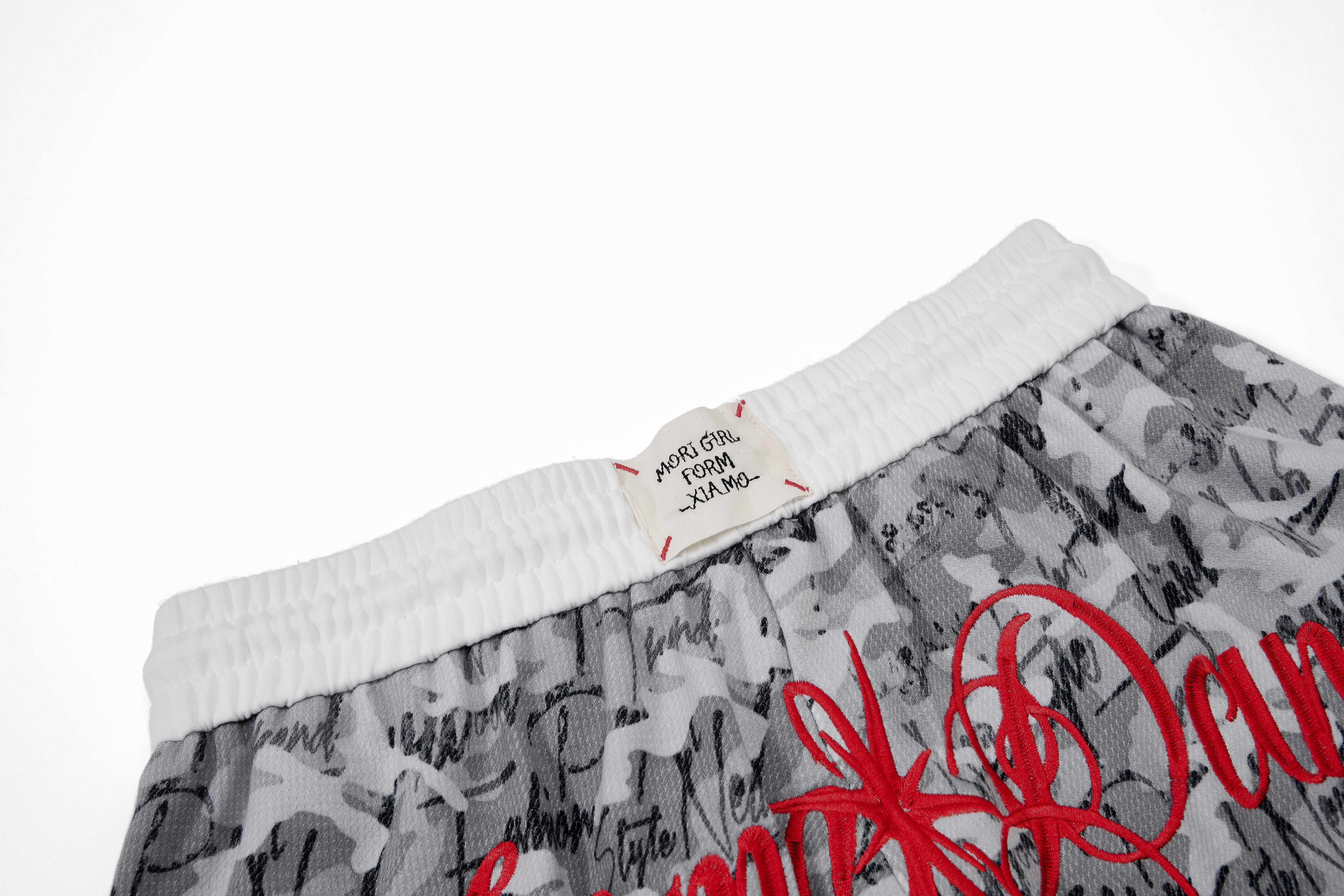 3-6-5.shop Camo Script Wide-Leg Pants