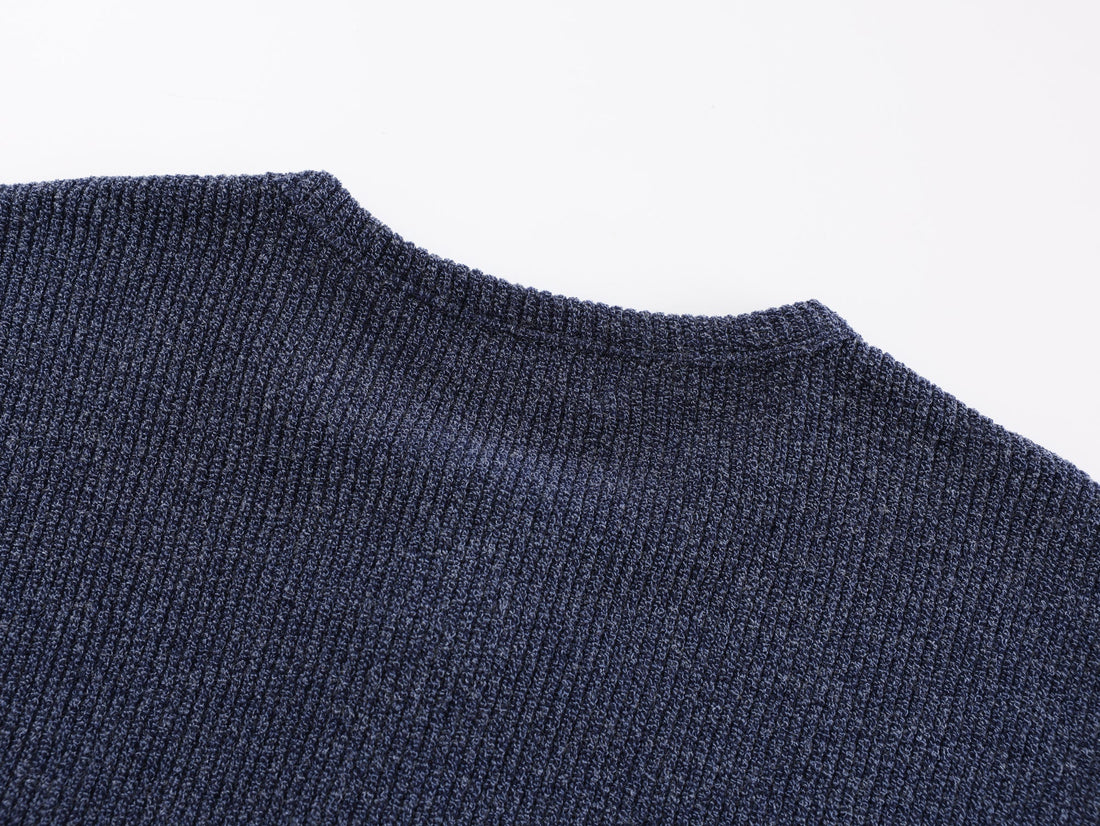 3-6-5.shop Ribbed Henley Long-Sleeve Tee