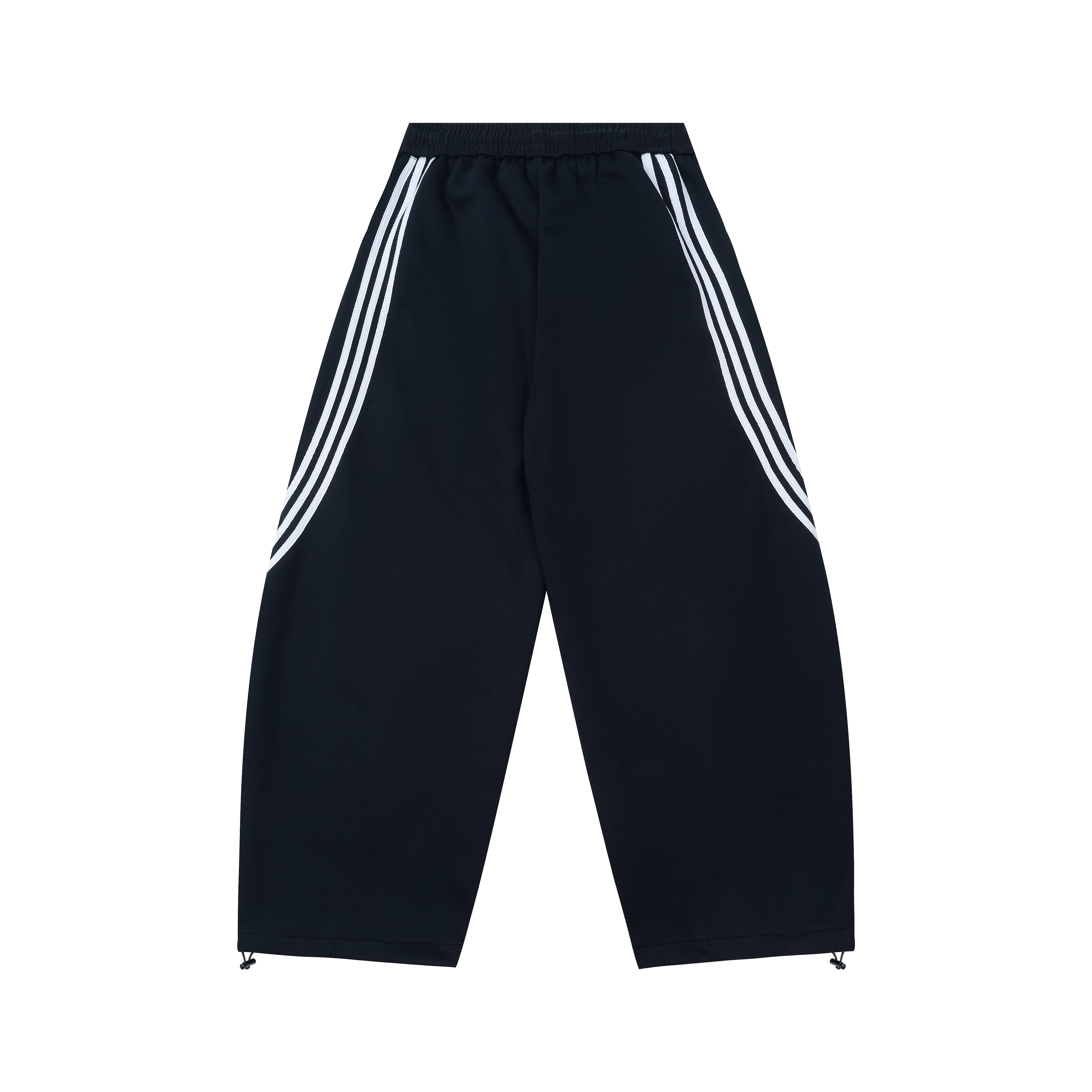 3-6-5.shop Curved Stripe Wide-Leg Track Pants