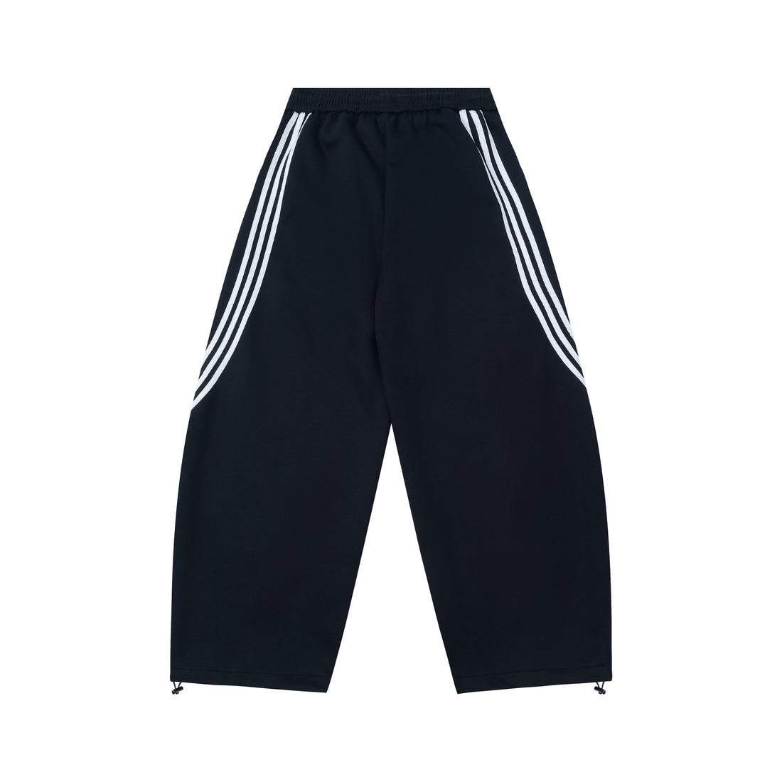 3-6-5.shop Curved Stripe Wide-Leg Track Pants