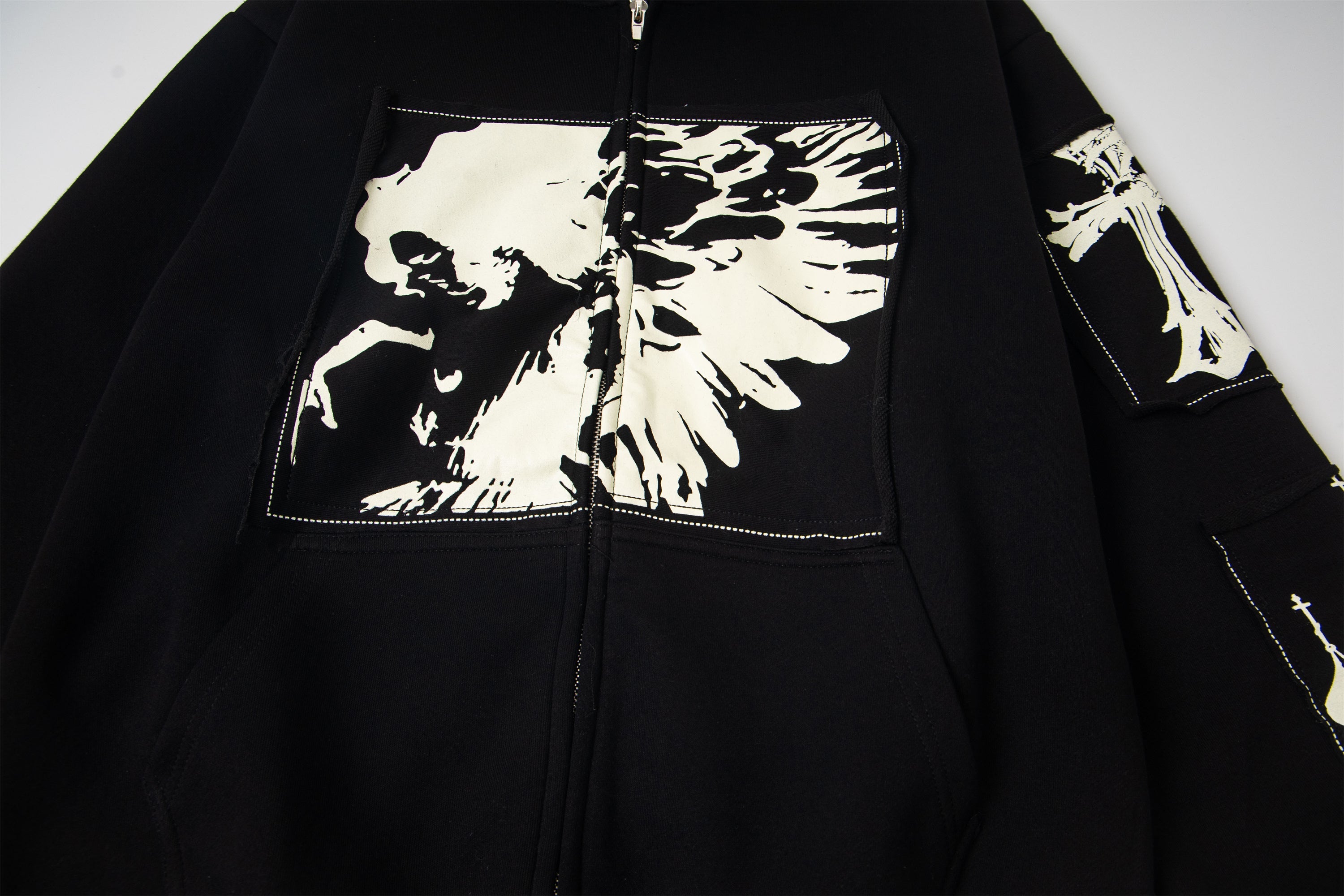 3-6-5.shop Graphic Zip Hoodie