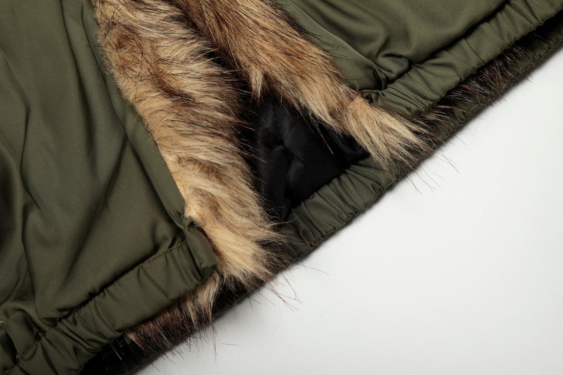 3-6-5.shop Faux Fur Trimmed Puffer Jacket