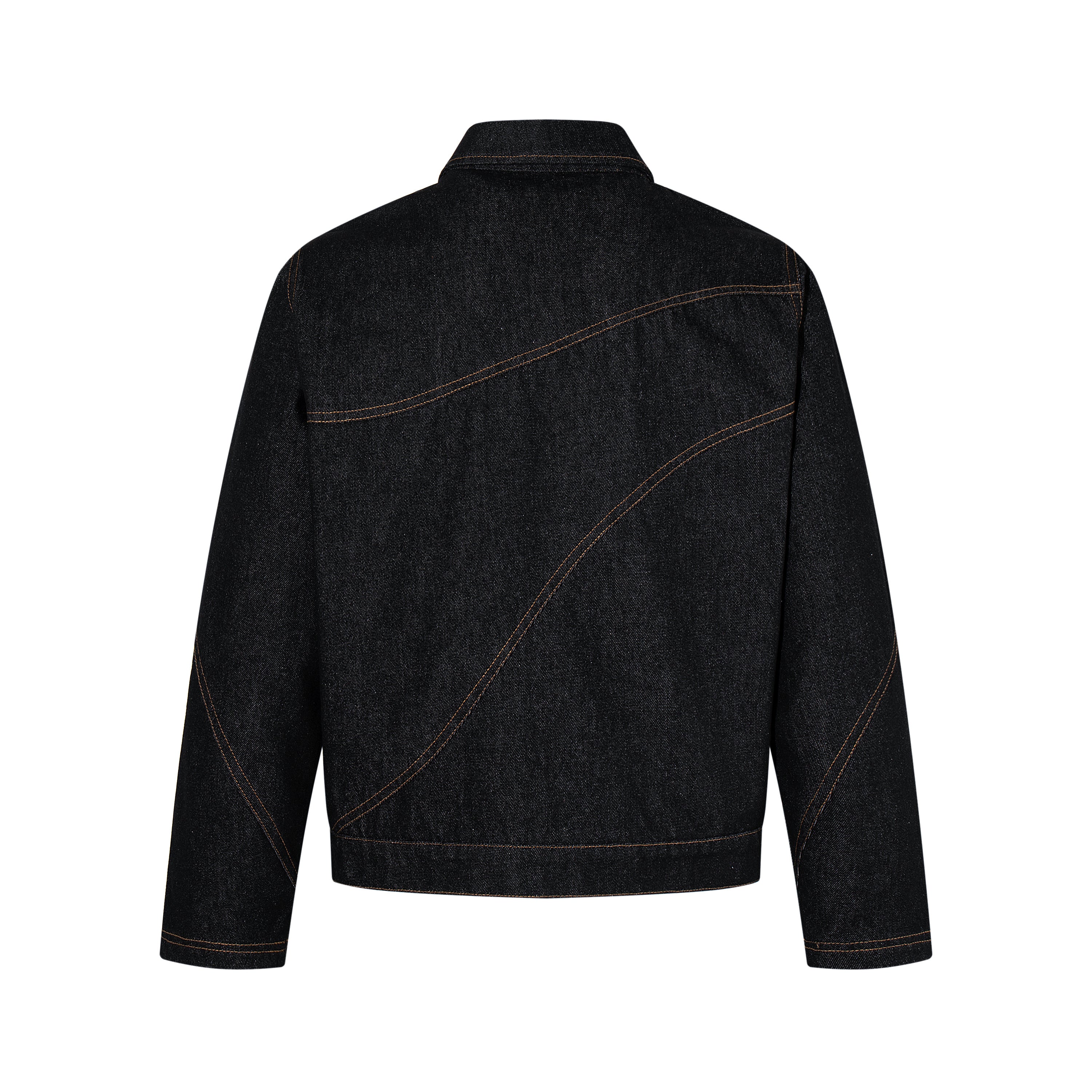 3-6-5.shop Curved Seam Denim Jacket