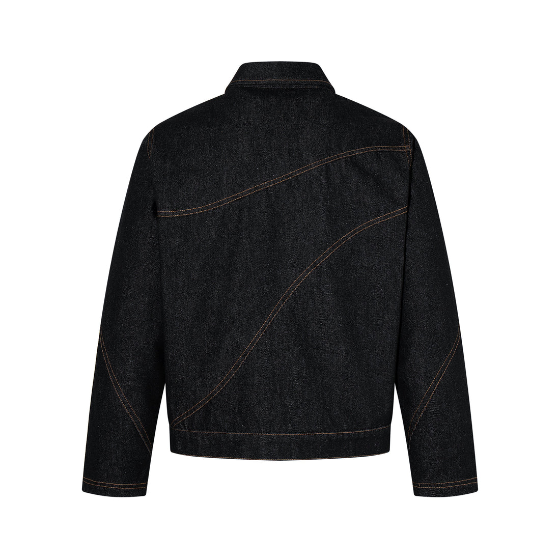3-6-5.shop Curved Seam Denim Jacket