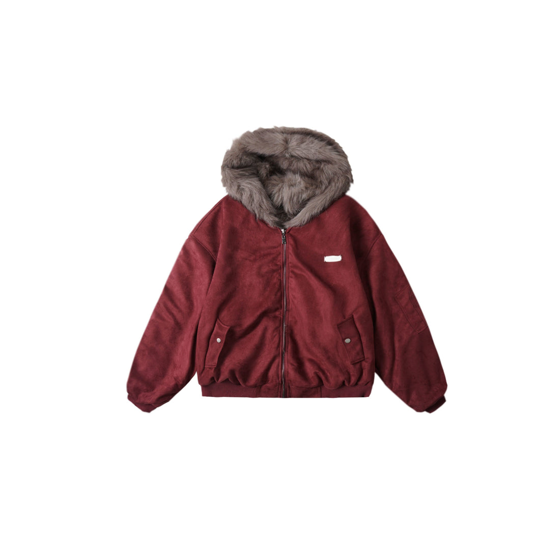 3-6-5.shop Reversible Faux Fur Hooded Jacket