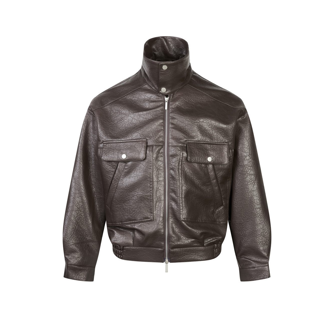 3-6-5.shop Classic Utility PU Jacket