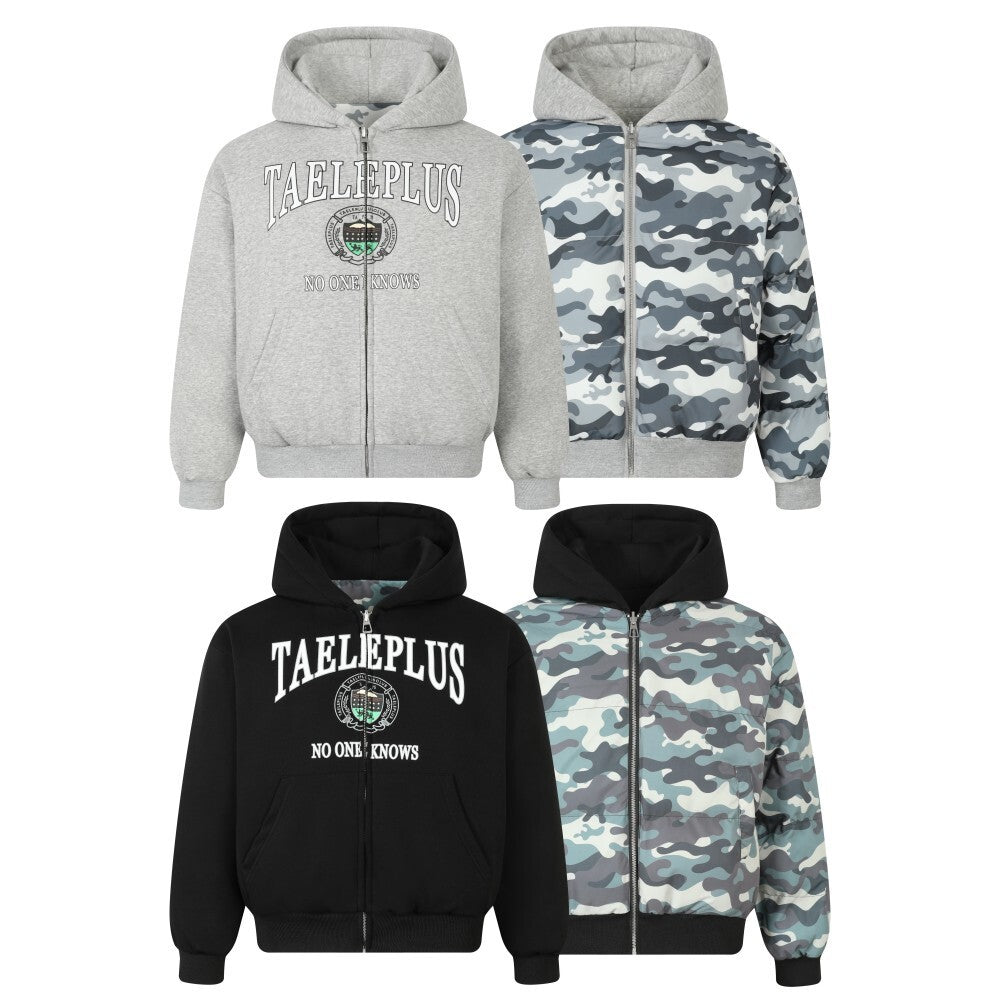 3-6-5.shop Reversible Camo Hoodie Jacket