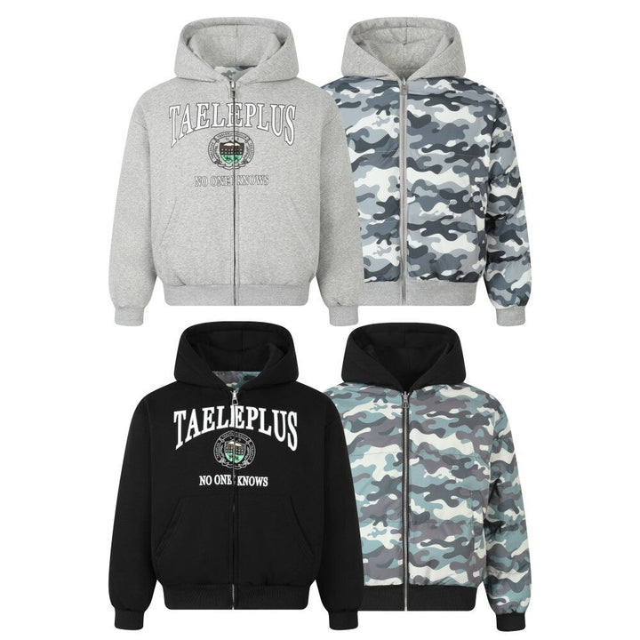 3-6-5.shop Reversible Camo Hoodie Jacket