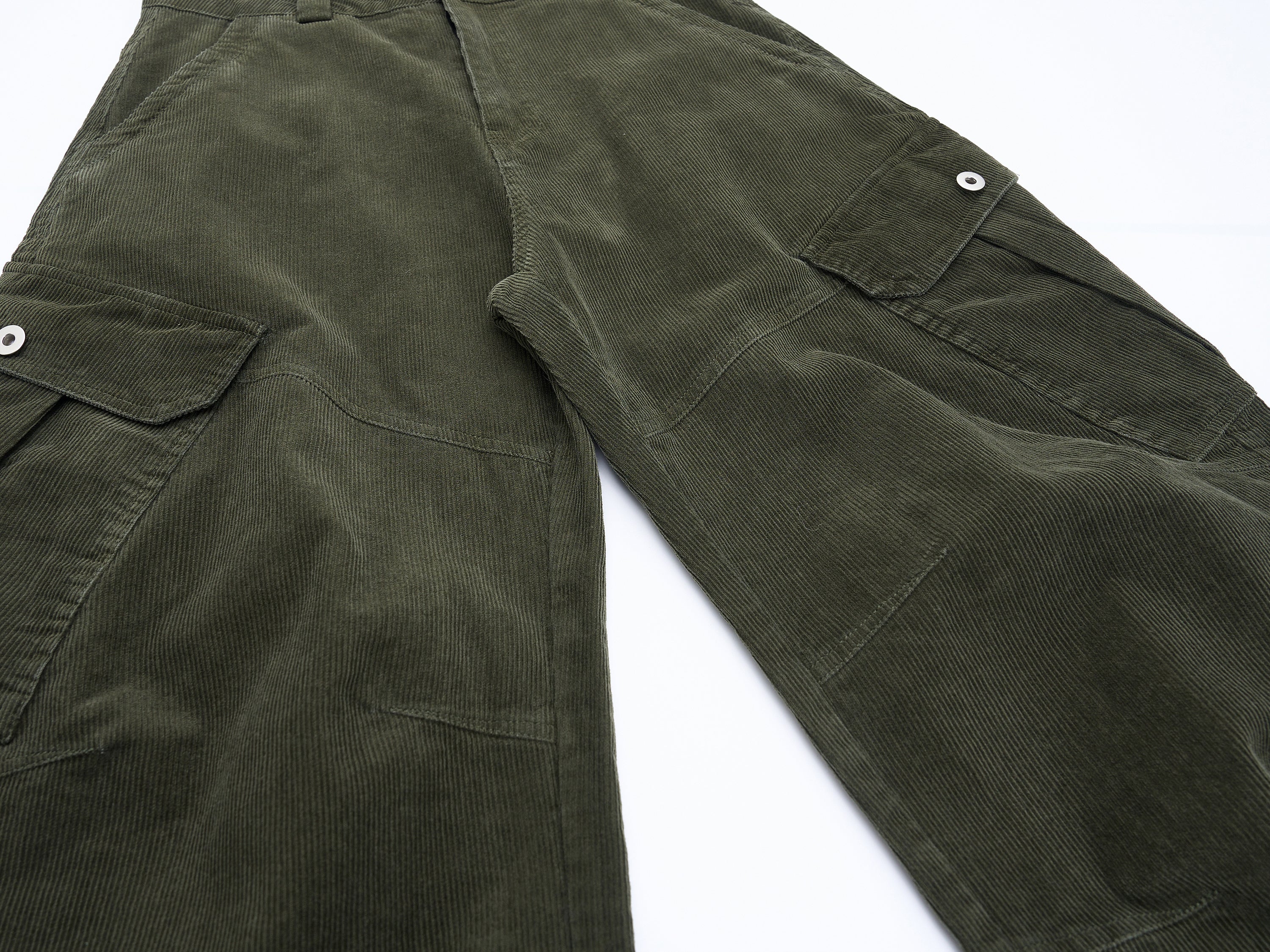 3-6-5.shop Corduroy Utility Wide-Leg Pants