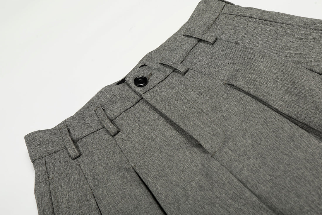 3-6-5.shop Structured Pleated Balloon Trousers