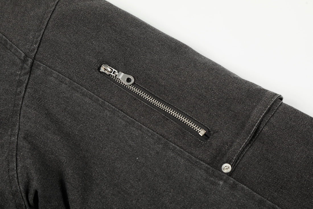 3-6-5.shop Fleece-Lined Utility Jacket