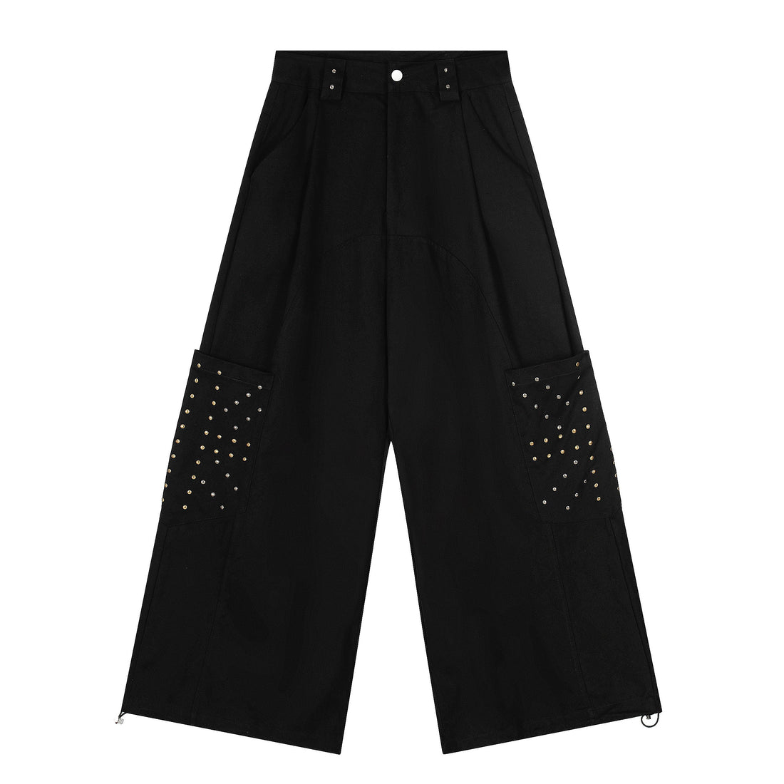 3-6-5.shop Studded Utility Wide-Leg Pants