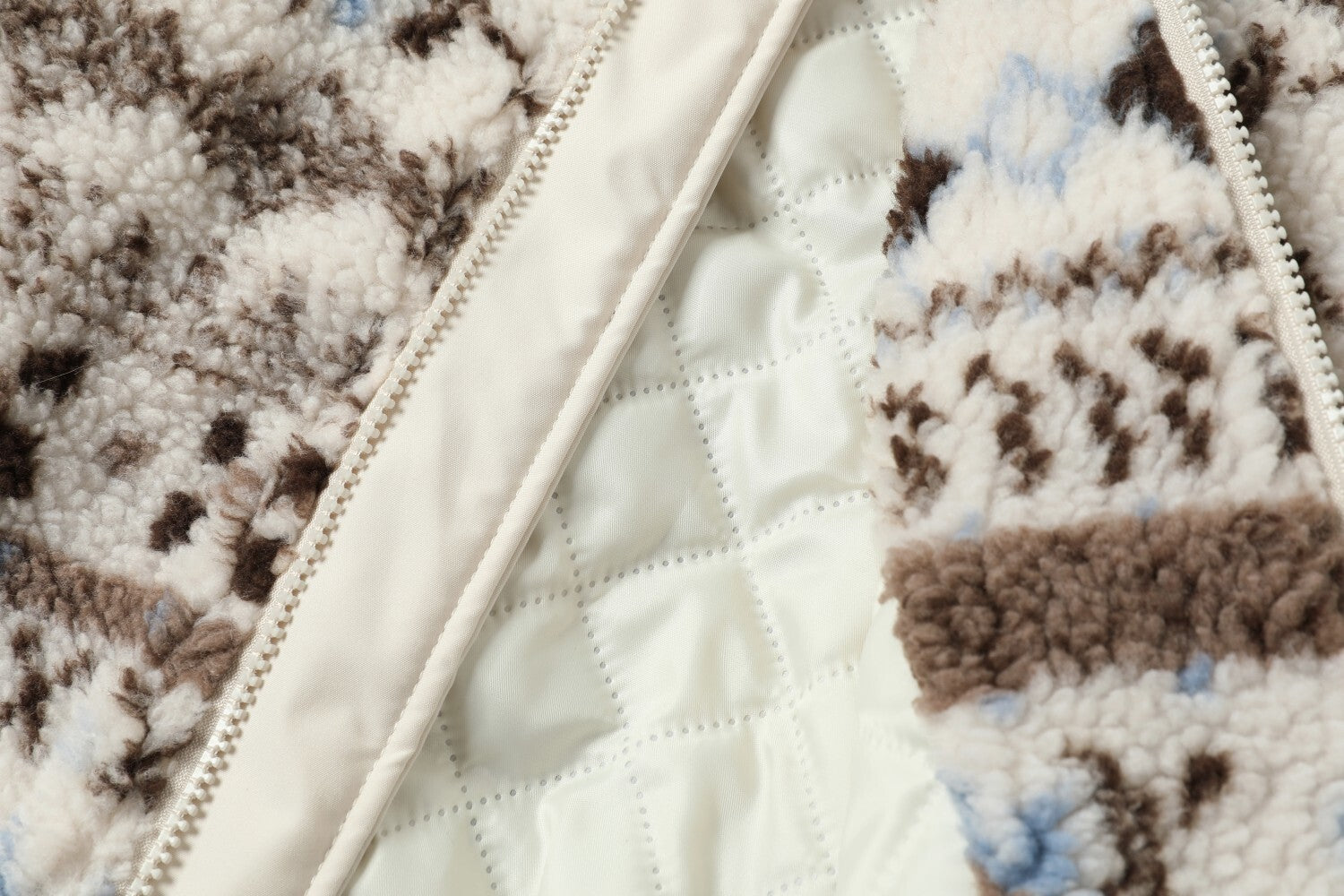 3-6-5.shop Nordic Pattern Fur Hood Jacket