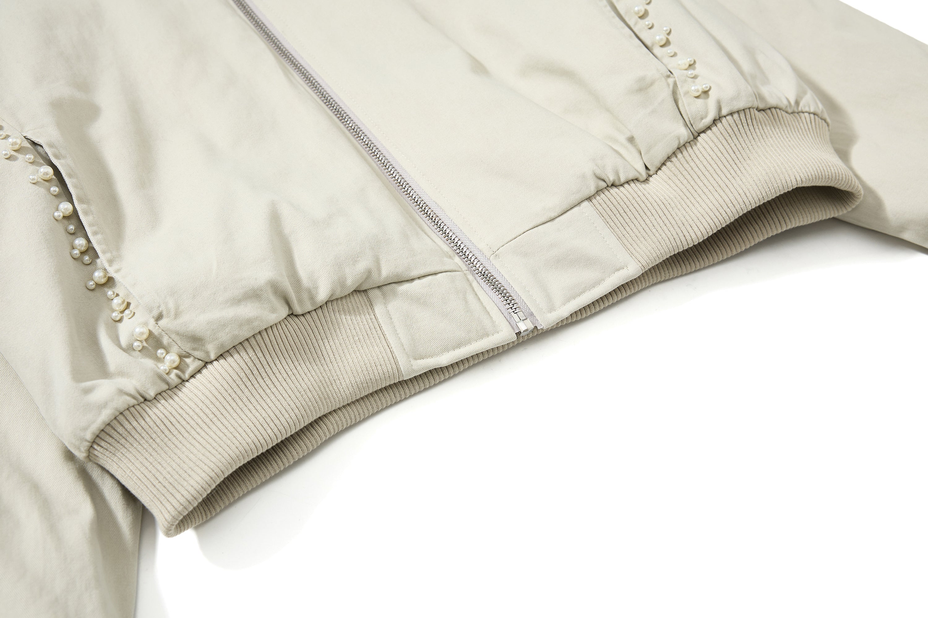 3-6-5.shop Studded Fur-Trim Hooded Jacket