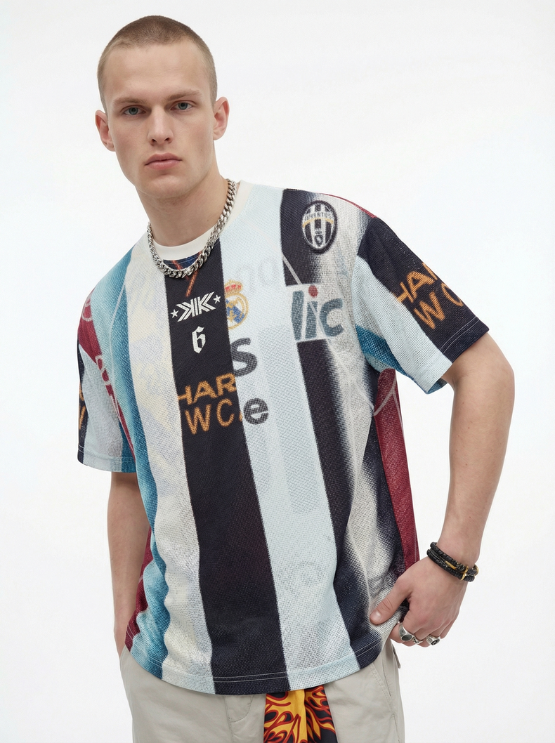 3-6-5.shop Vintage Football Patchwork Jersey
