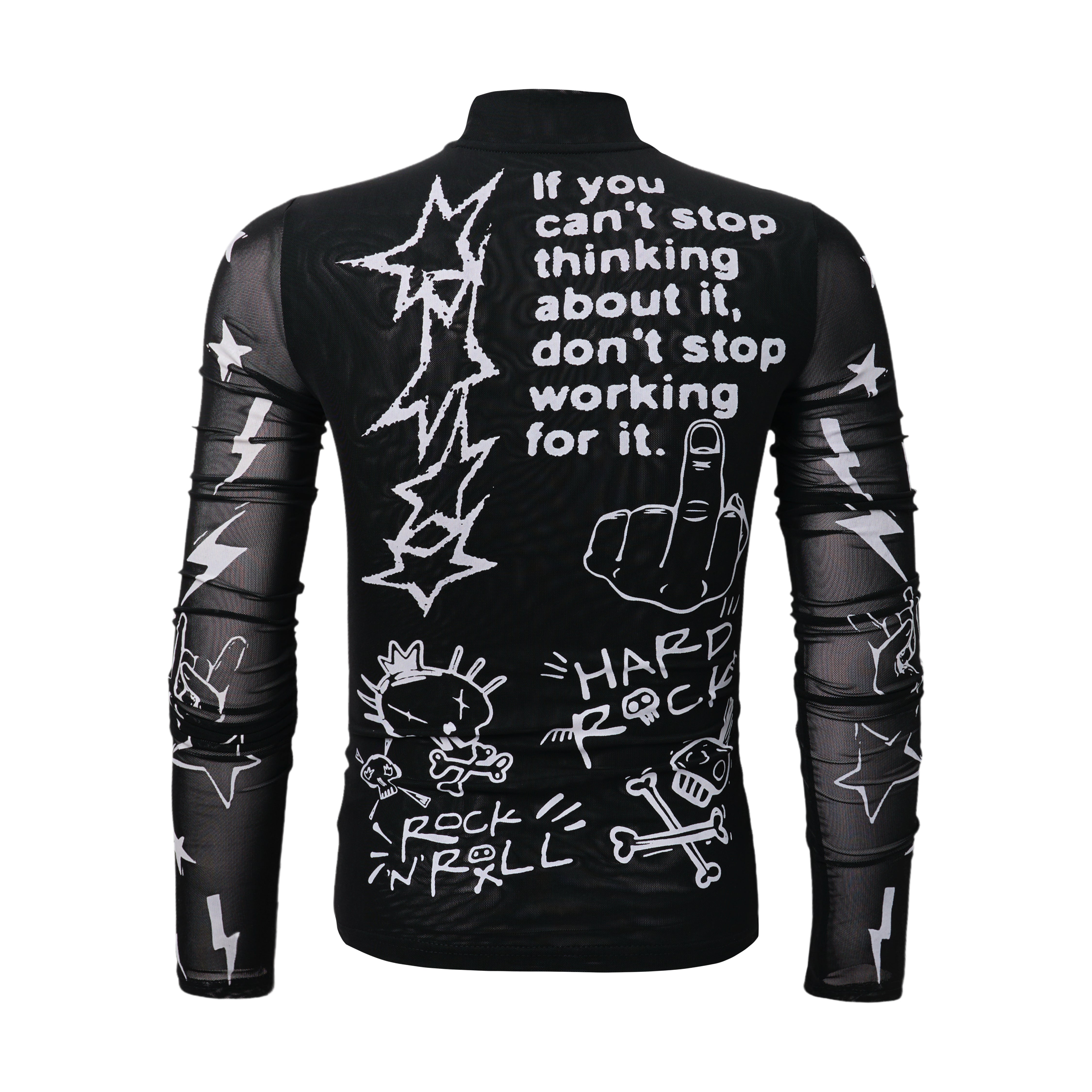 3-6-5.shop Graphic Long Sleeve Top
