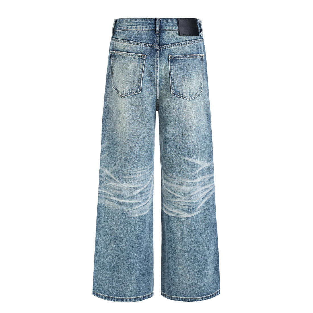 3-6-5.shop Washed Wide-Leg Denim Jeans