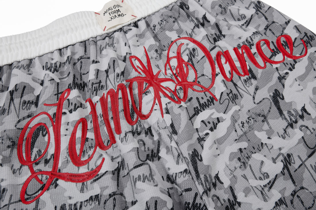 3-6-5.shop Camo Script Wide-Leg Pants