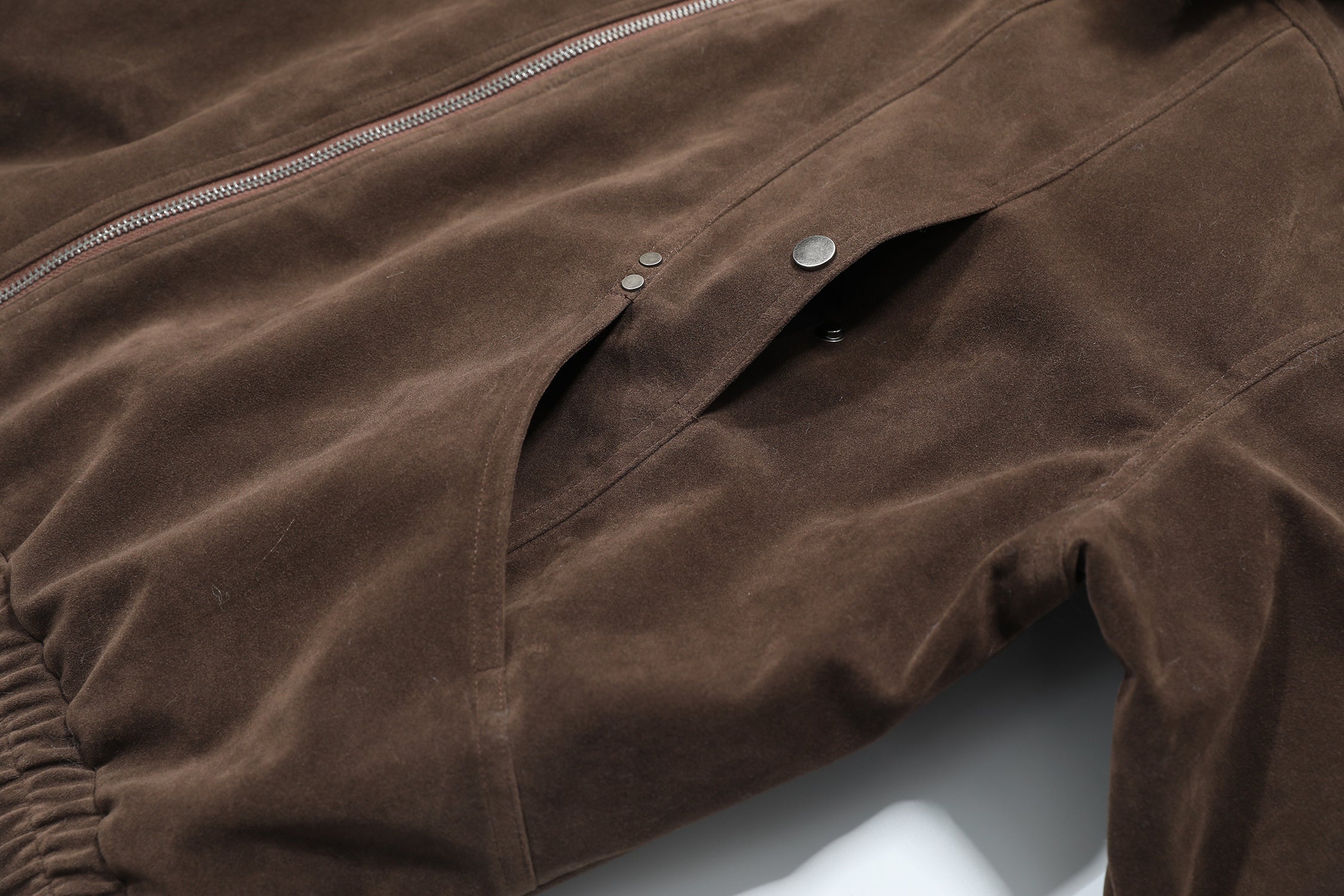 3-6-5.shop Faux-Fur Collar Vintage Bomber Jacket