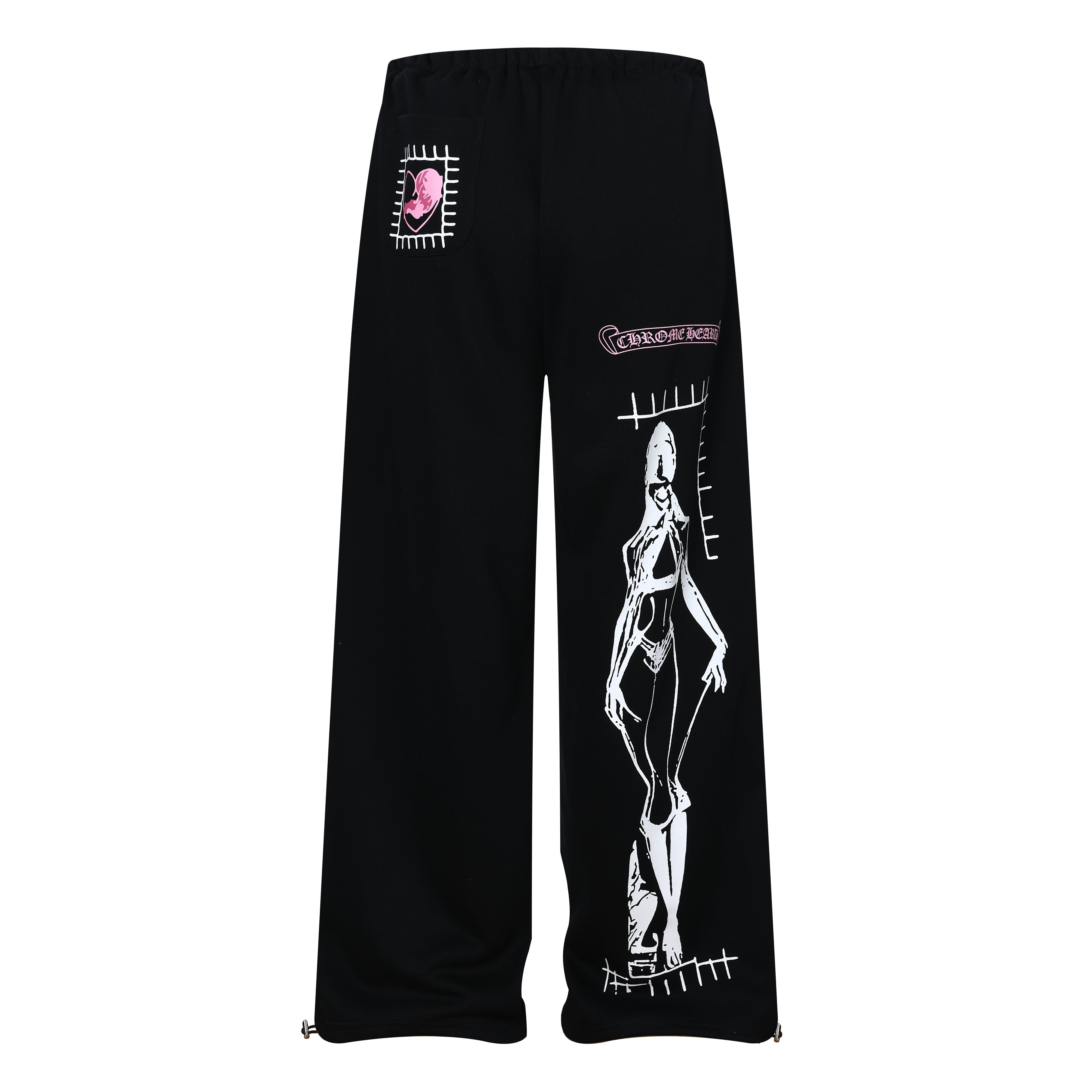 3-6-5.shop Graphic Wide-Leg Sweatpants