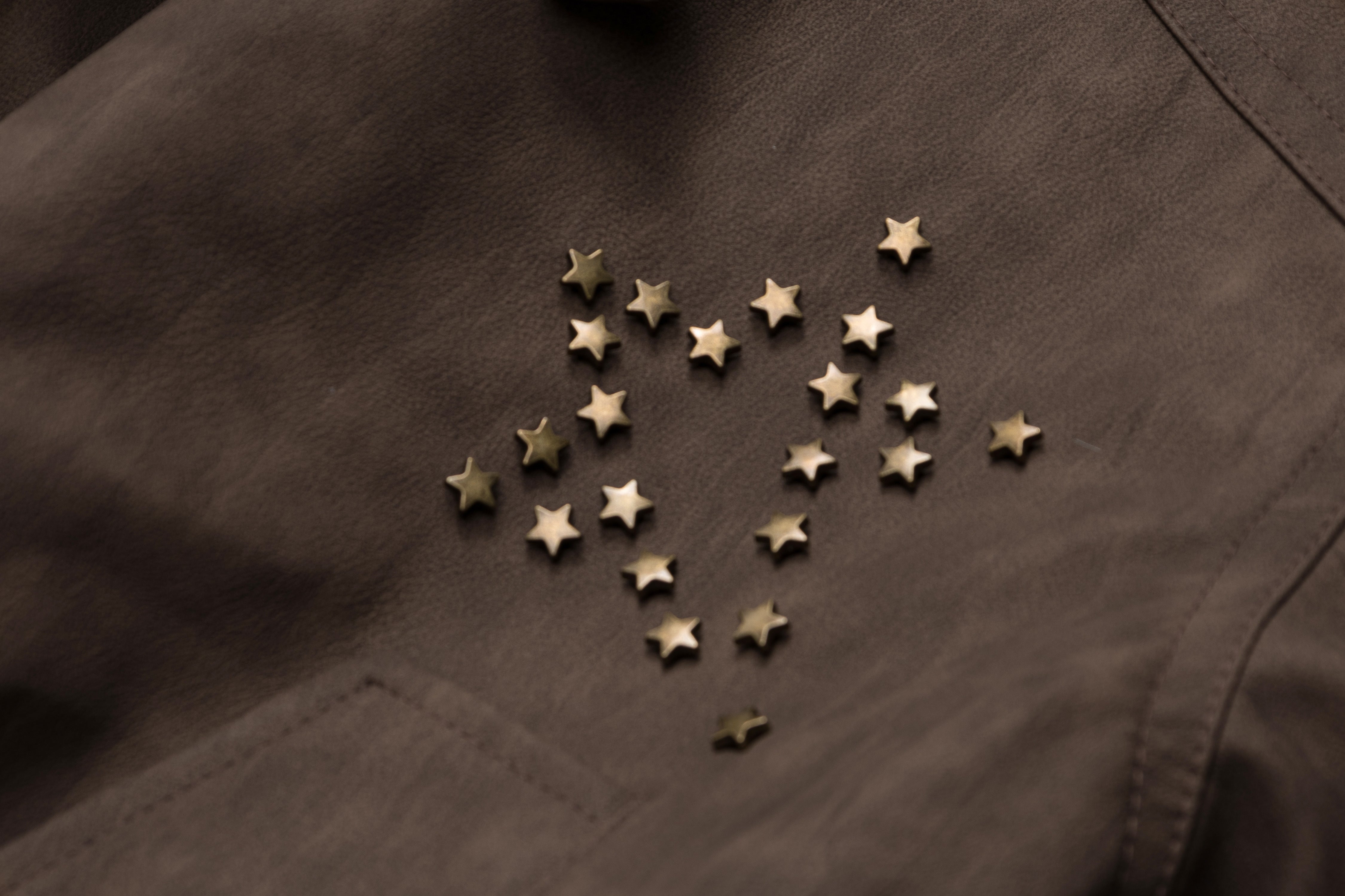 3-6-5.shop Fur-Collar Studded PU Jacket