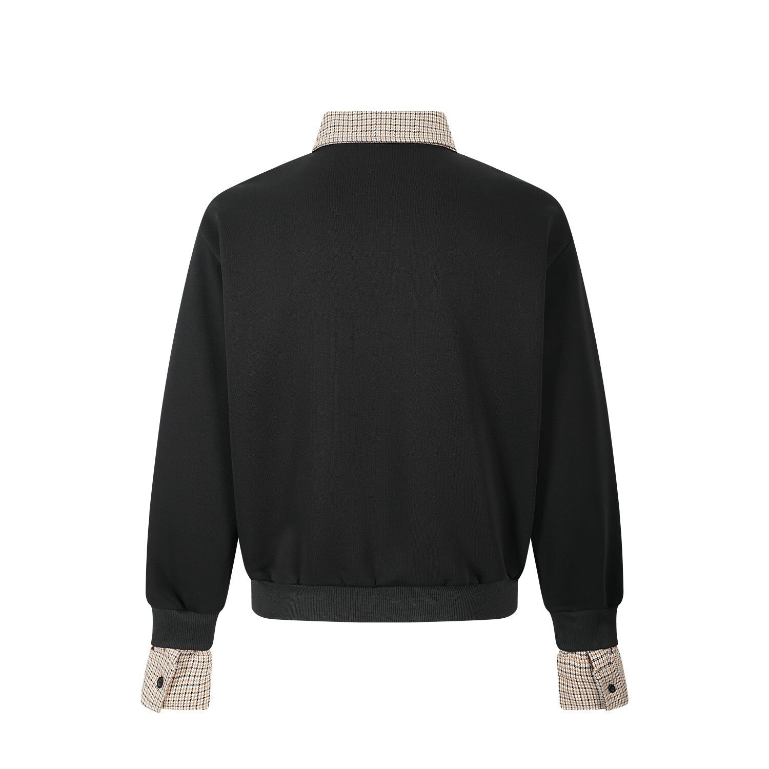 3-6-5.shop Layered Collar Half-Zip Pullover
