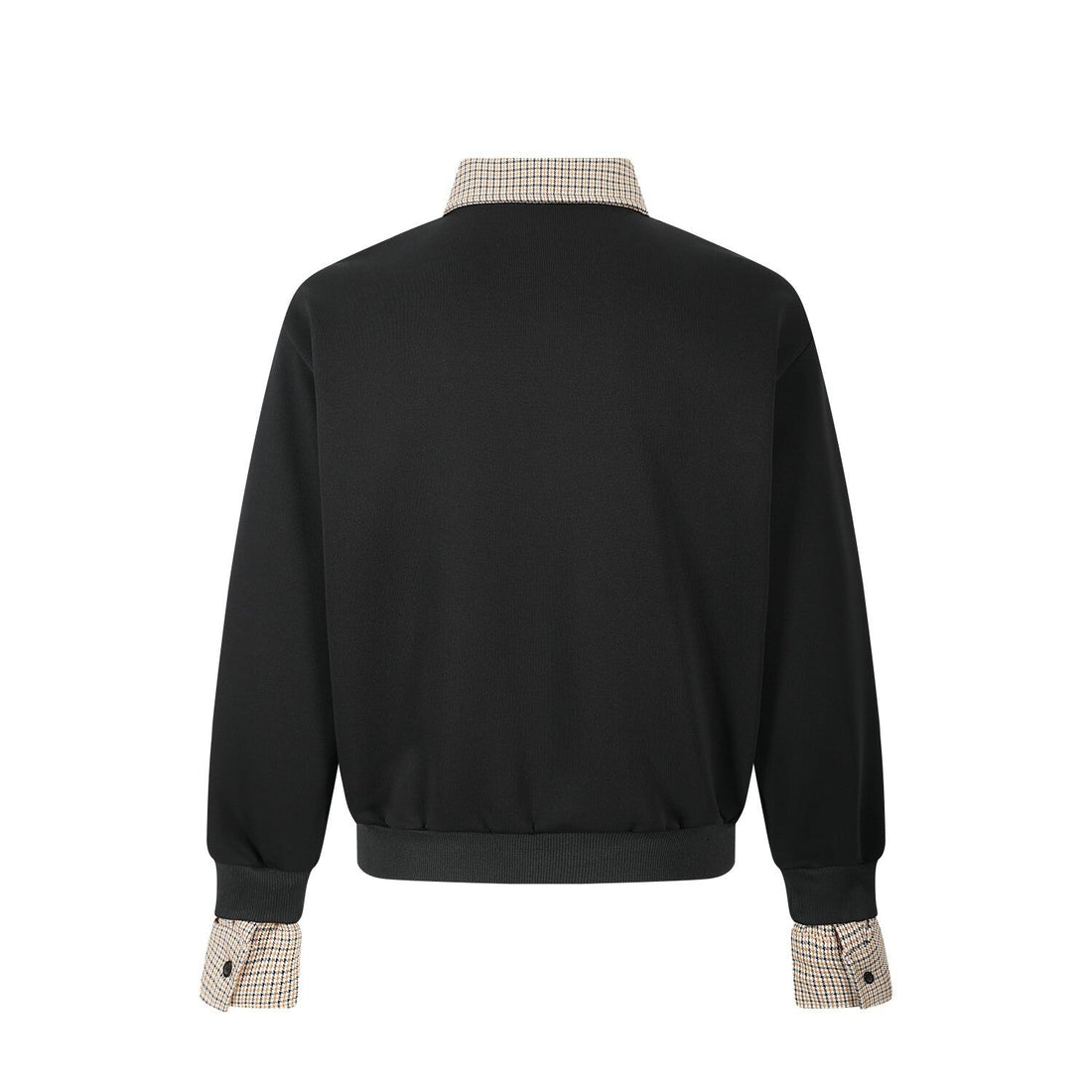 3-6-5.shop Layered Collar Half-Zip Pullover
