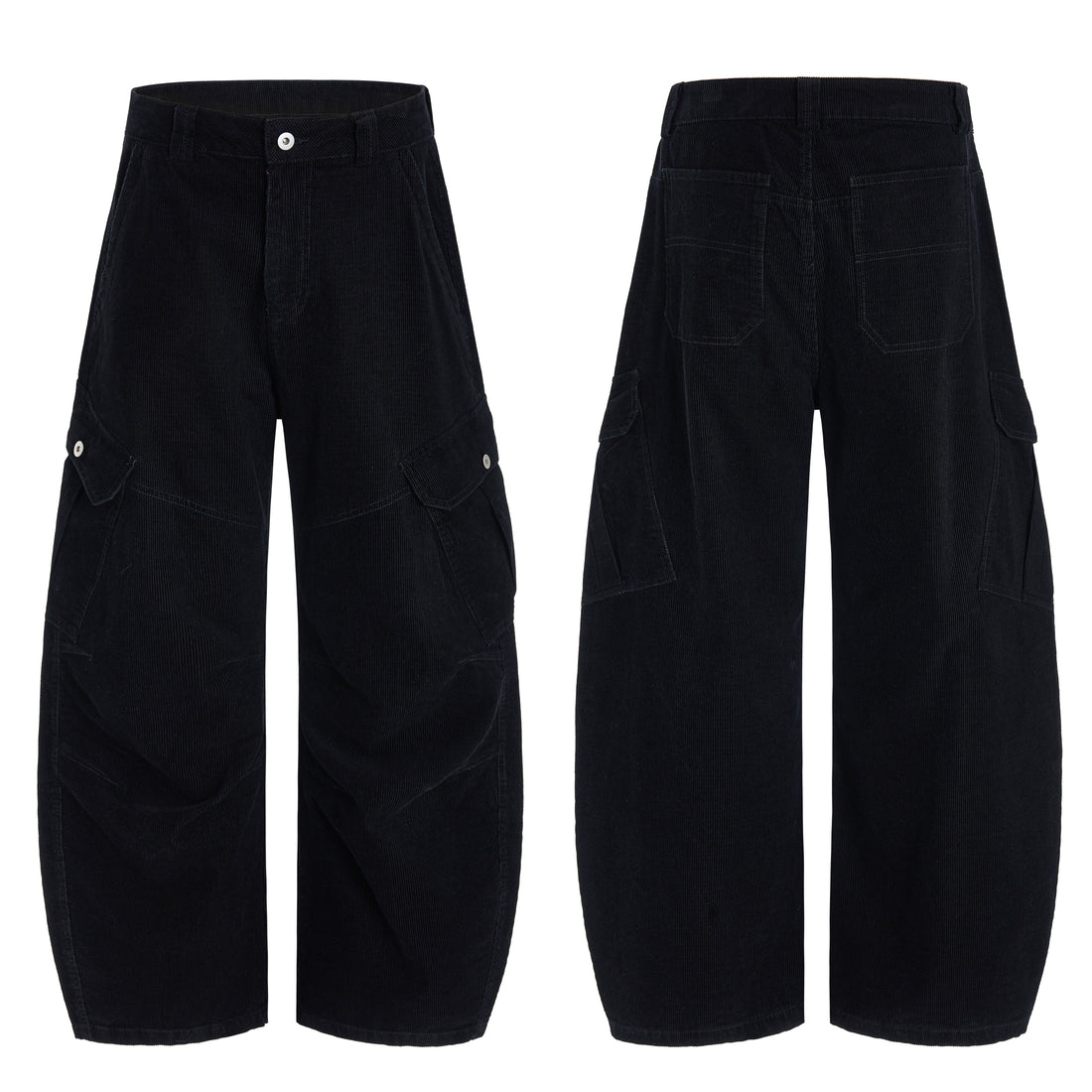 3-6-5.shop Corduroy Utility Wide-Leg Pants