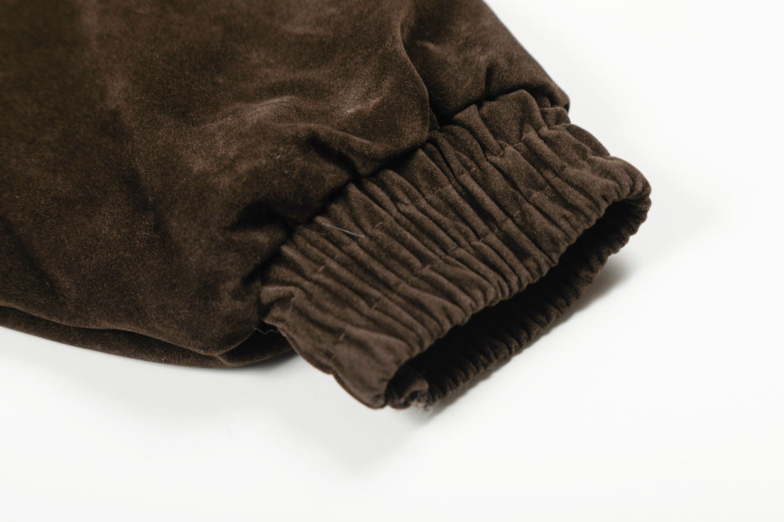 3-6-5.shop Faux Fur Collar Suede-Texture Jacket