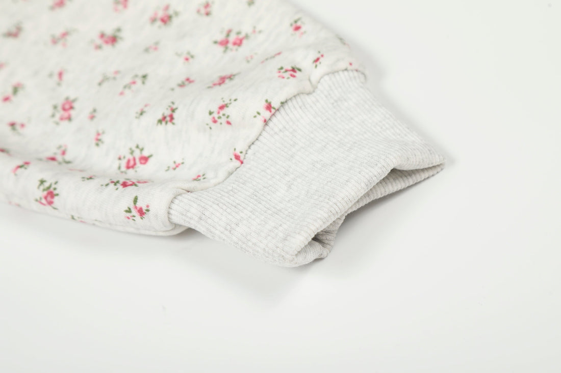 3-6-5.shop Floral Balaclava Zip Hoodie