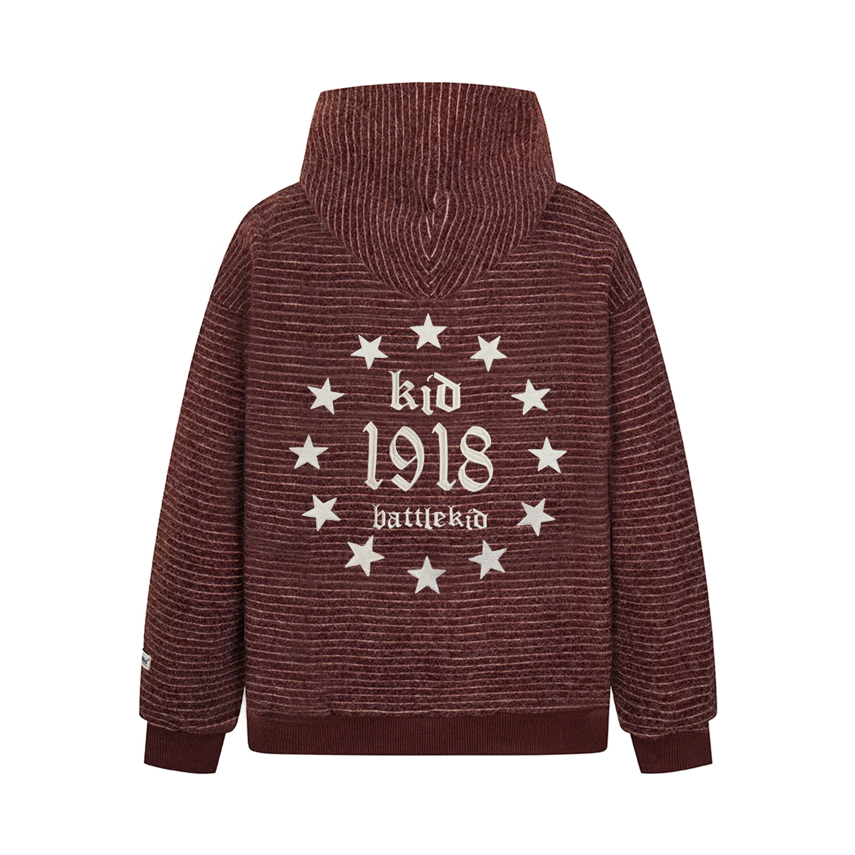 3-6-5.shop Striped Knit Zip Hoodie