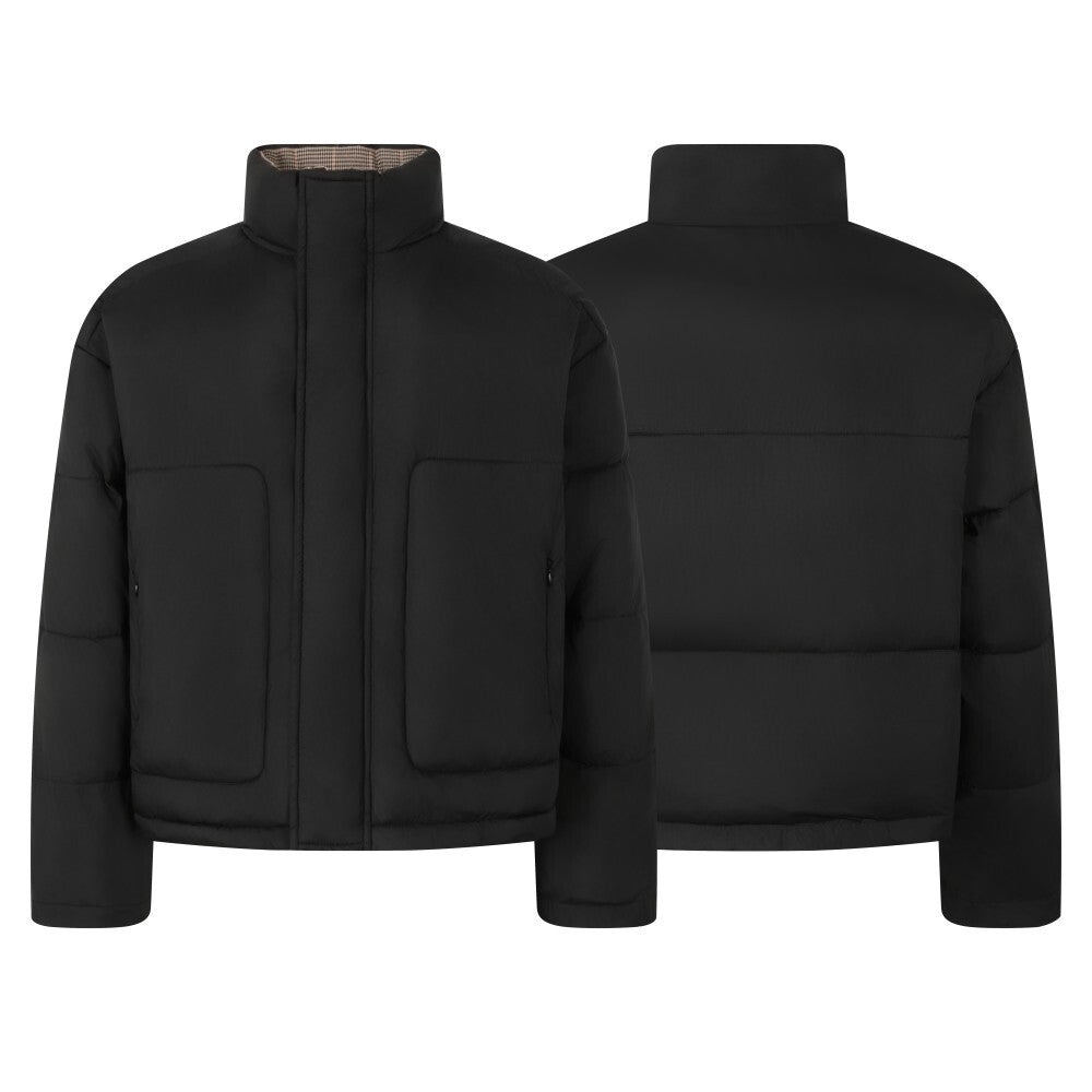 3-6-5.shop Reversible Check Puffer Jacket