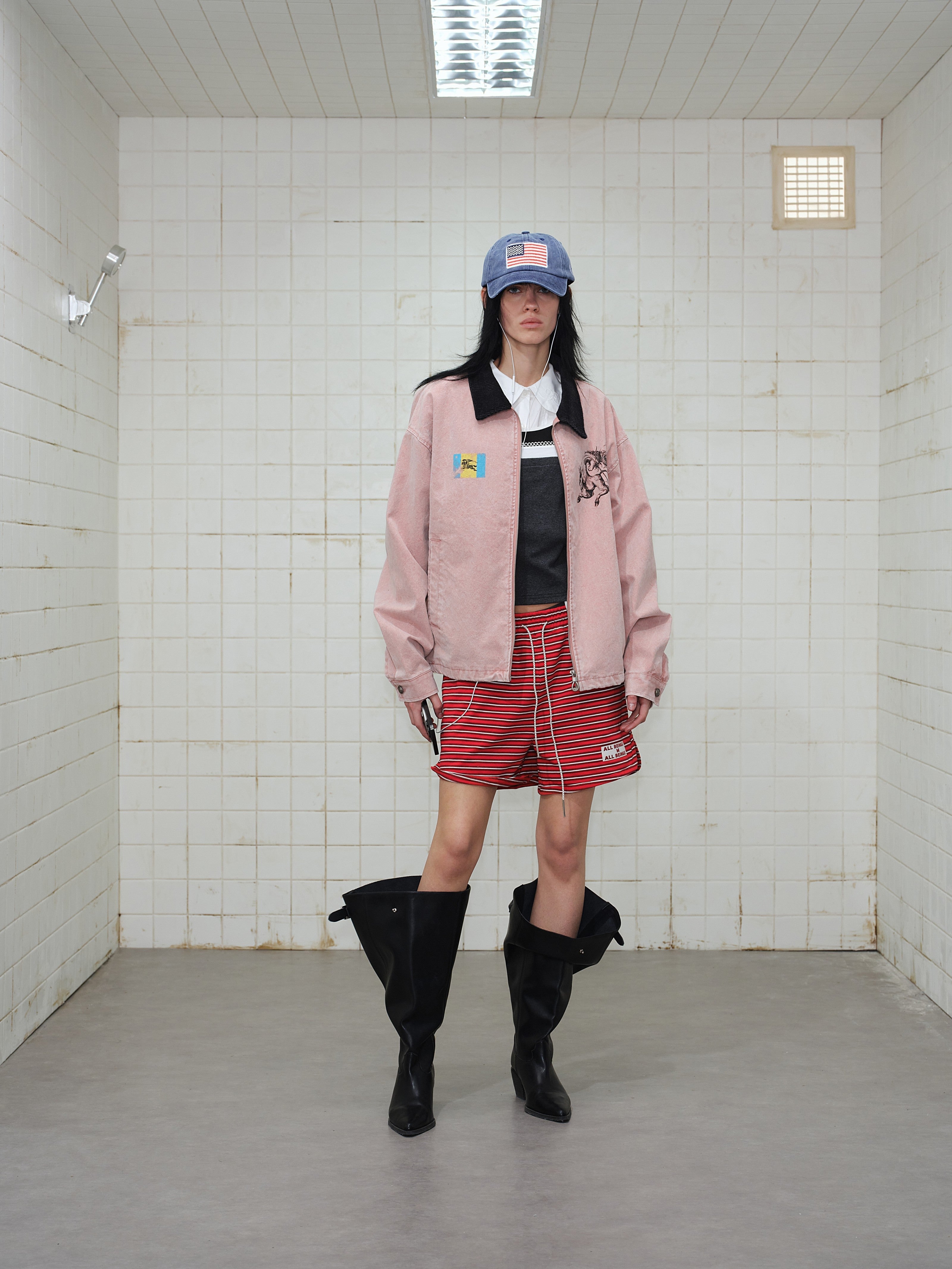 3-6-5.shop Washed Zip-Up Jacket