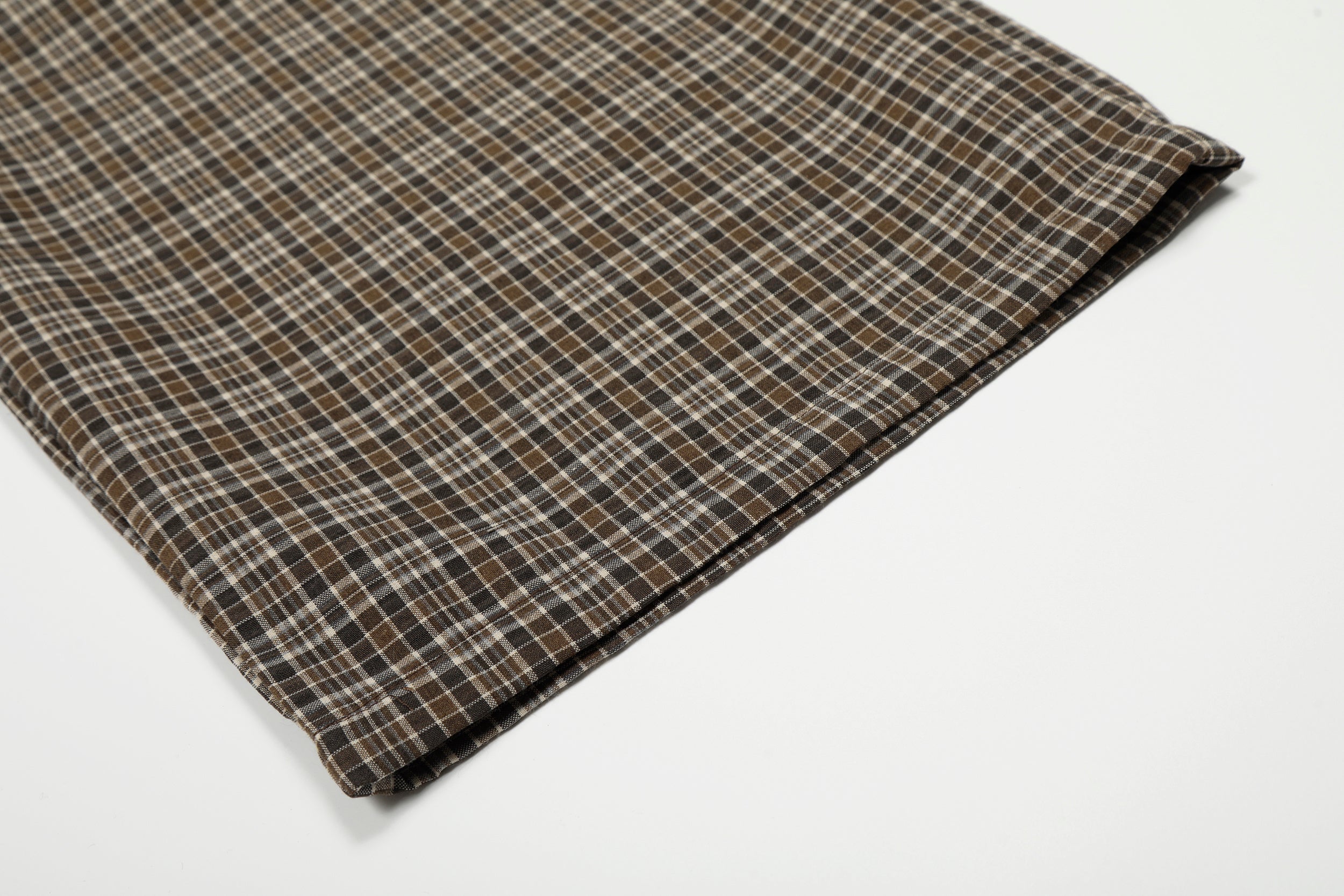 3-6-5.shop Vintage Check Wide-Leg Pants