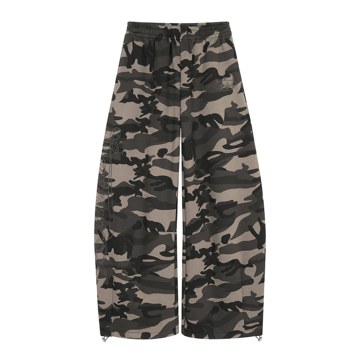 3-6-5.shop Camo Wide-Leg Track Pants