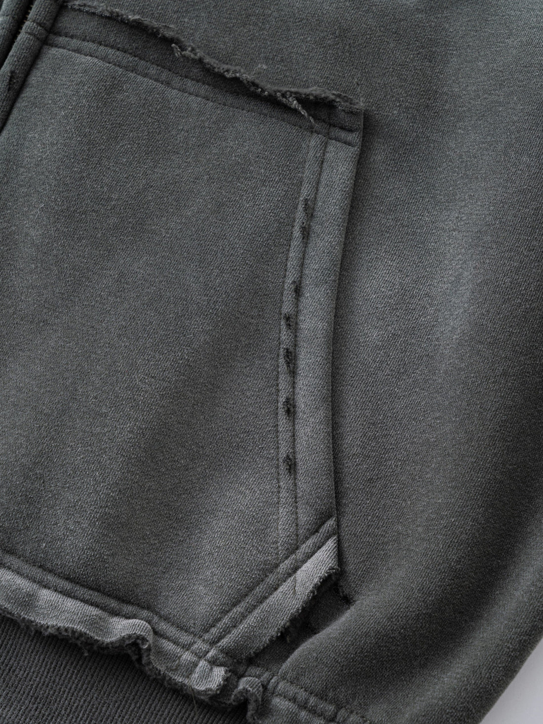 3-6-5.shop Vintage Wash Graphic Zip Hoodie