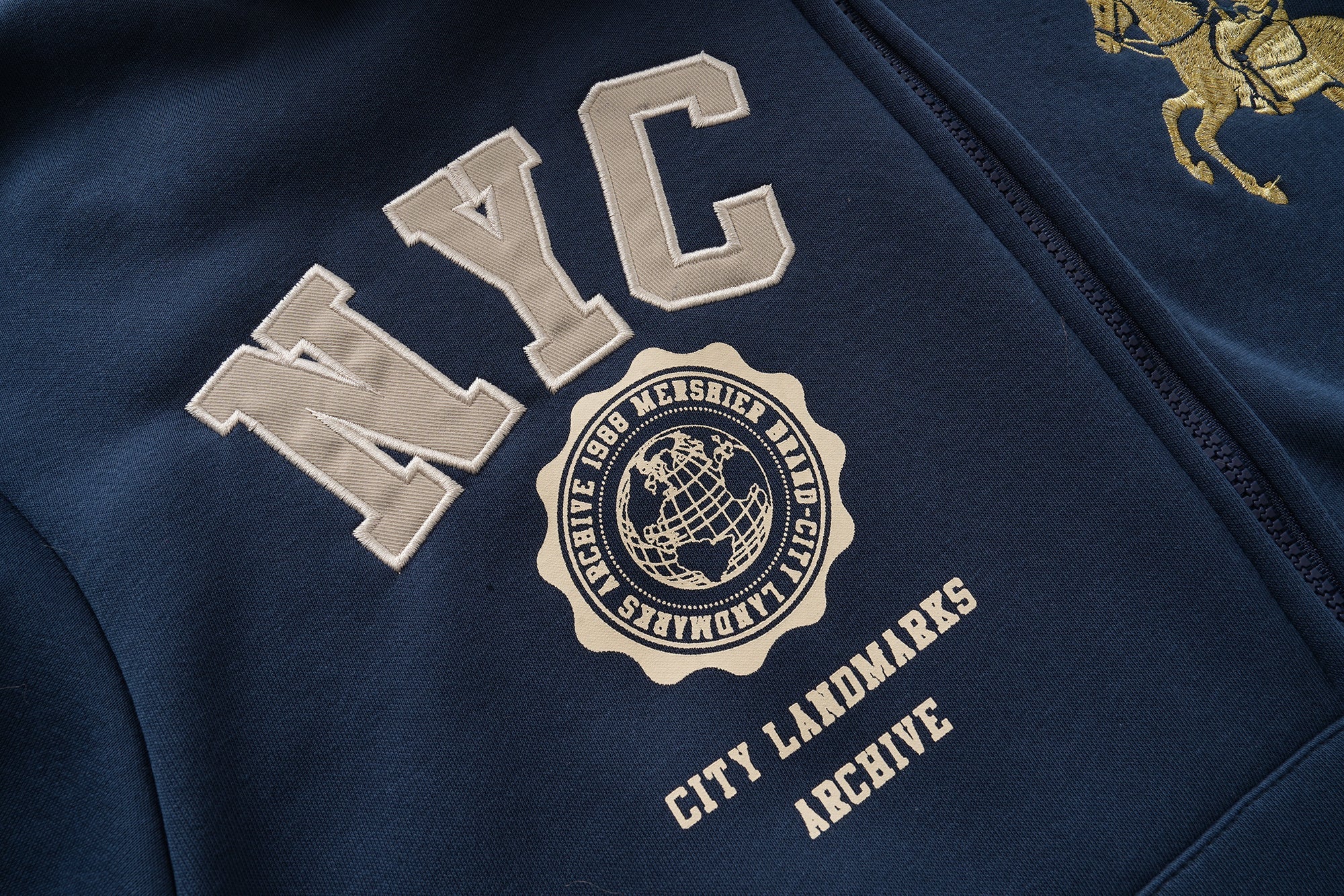 3-6-5.shop NYC Fur-Lined Zip Hoodie