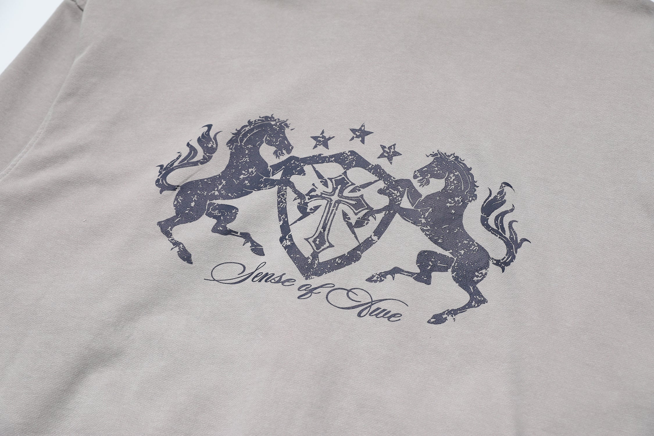 3-6-5.shop Vintage Crest Zip Hoodie