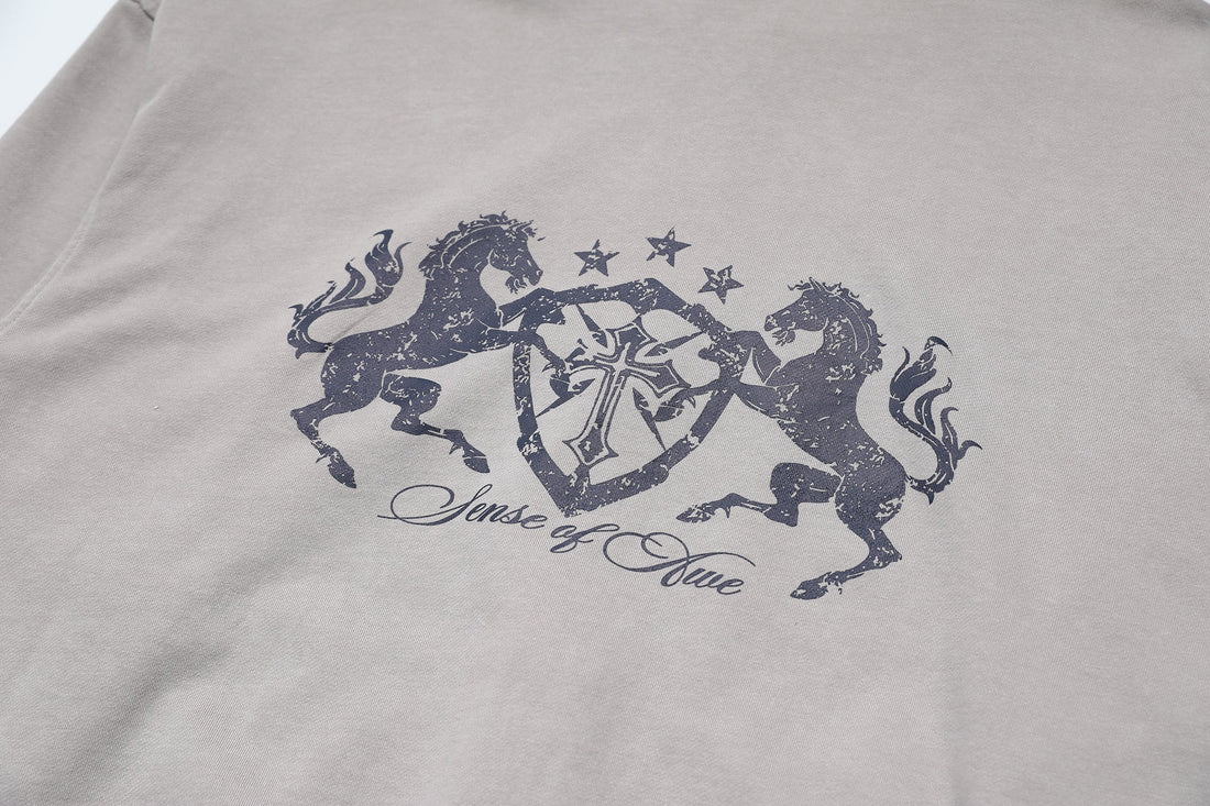 3-6-5.shop Vintage Crest Zip Hoodie