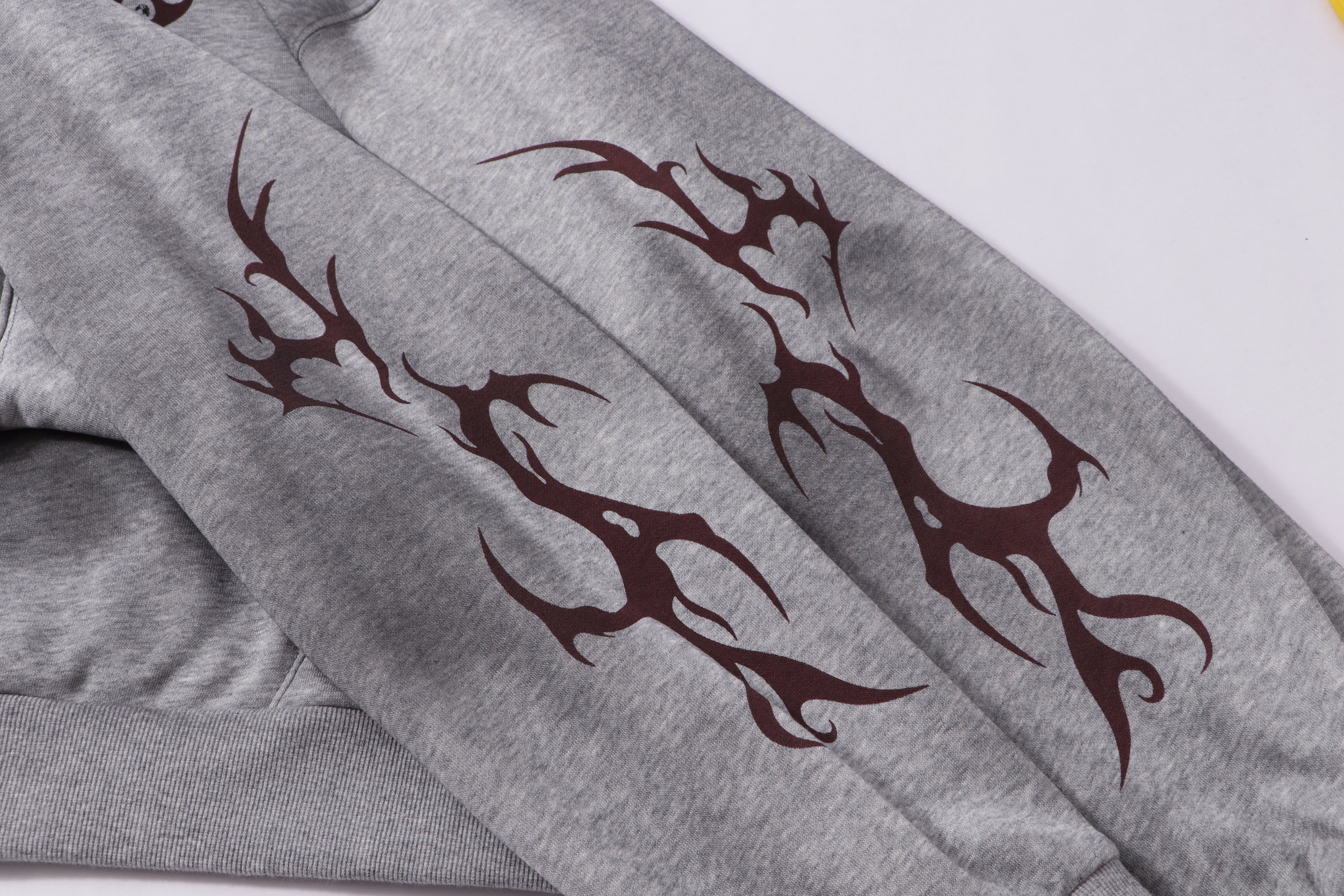 3-6-5.shop Full-Zip Masked Hoodie