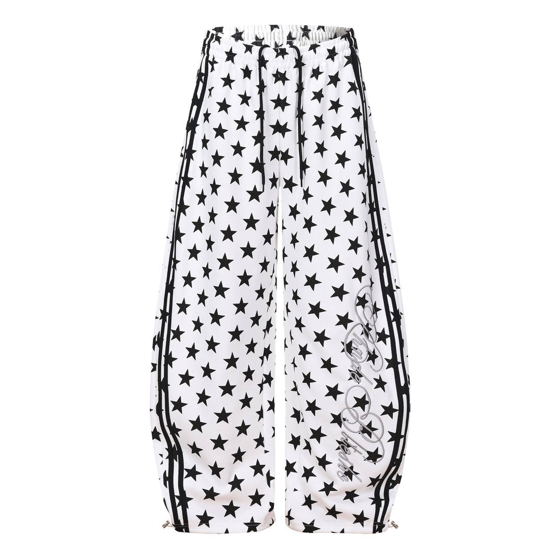 3-6-5.shop Star Print Wide-Leg Sweatpants