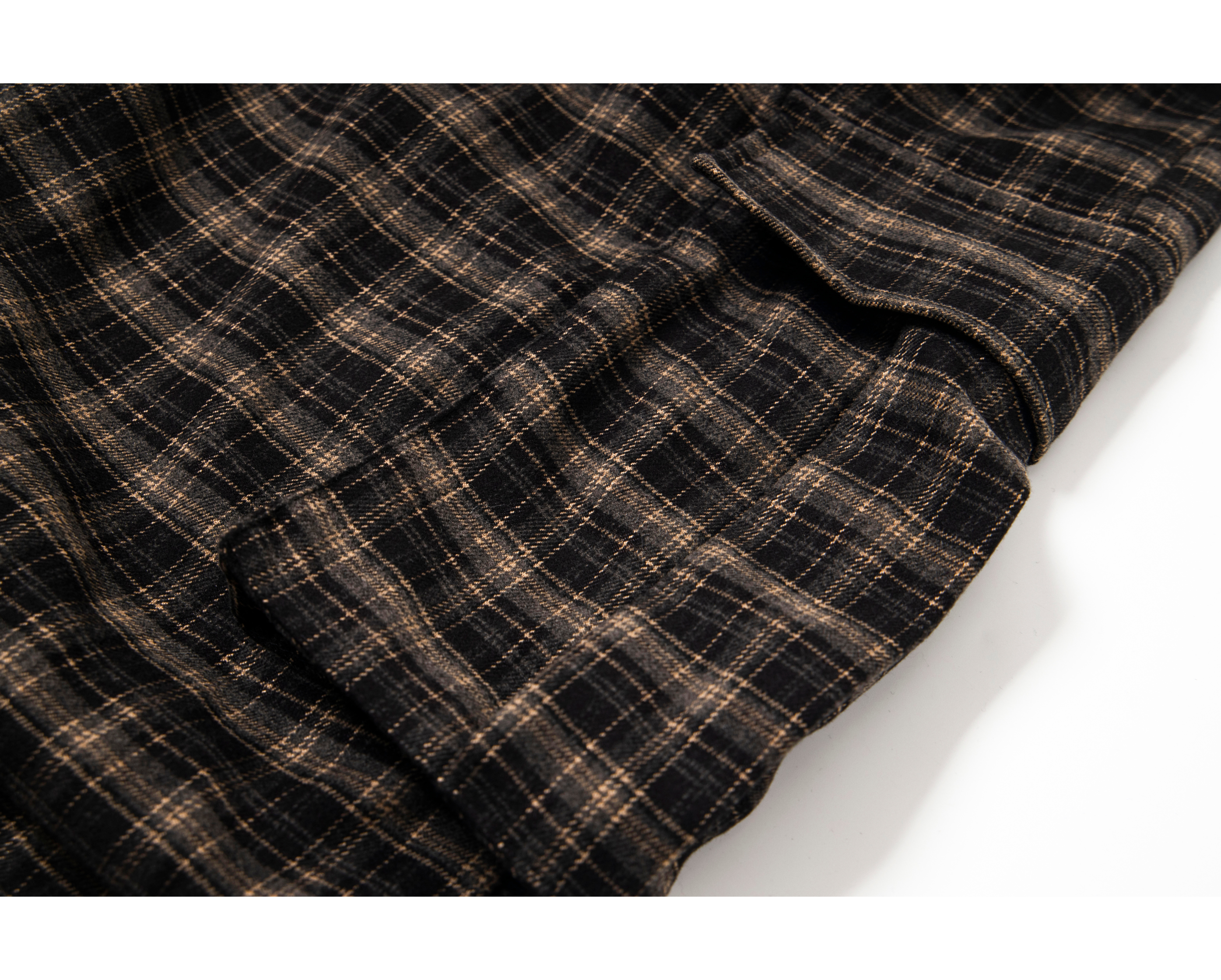 3-6-5.shop Plaid Cargo Shorts