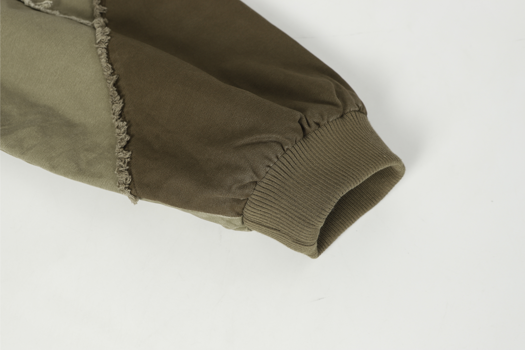 3-6-5.shop Multi-Panel Distressed Hooded Jacket