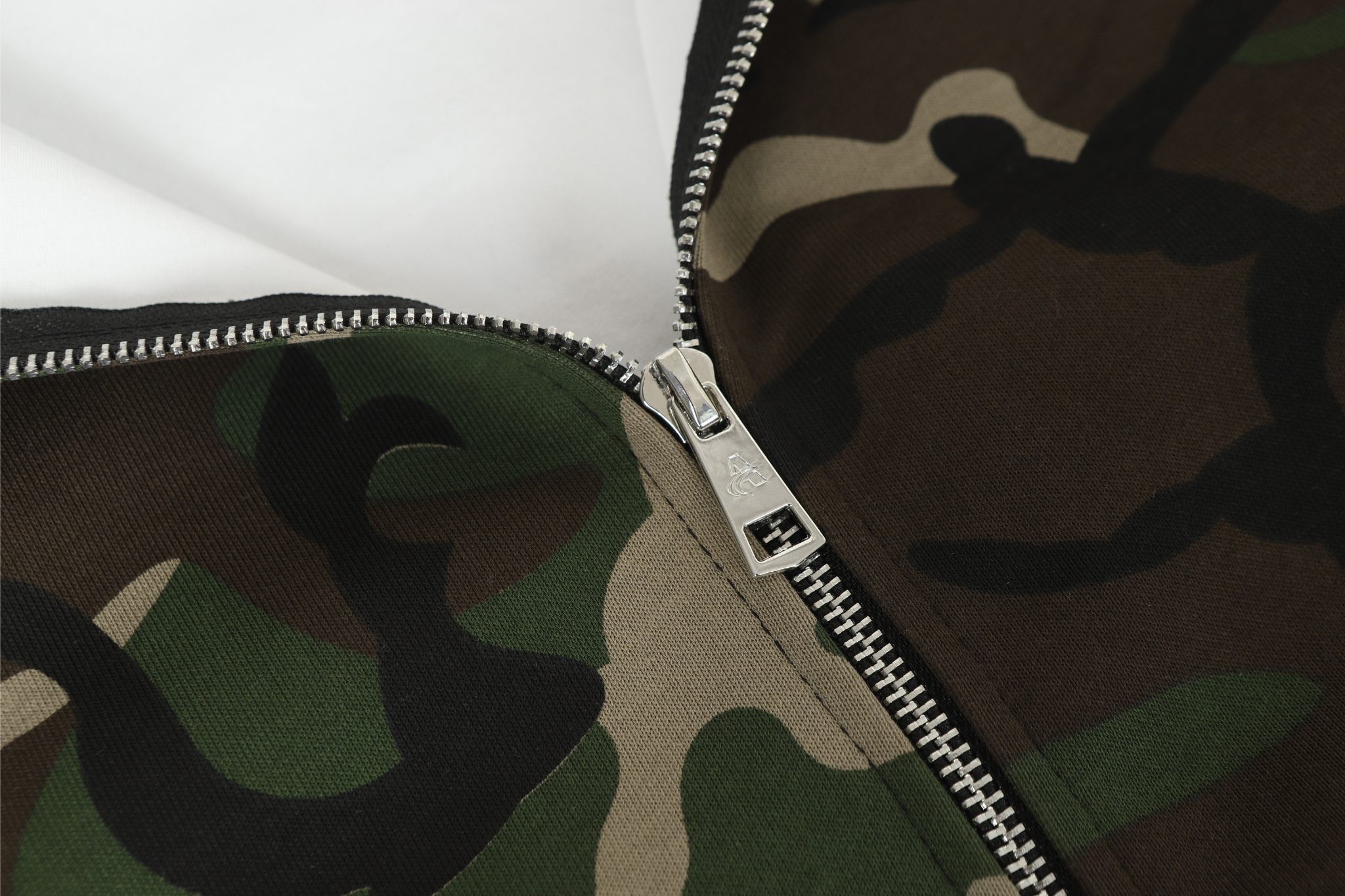 3-6-5.shop Camo Angel Graphic Zip Hoodie