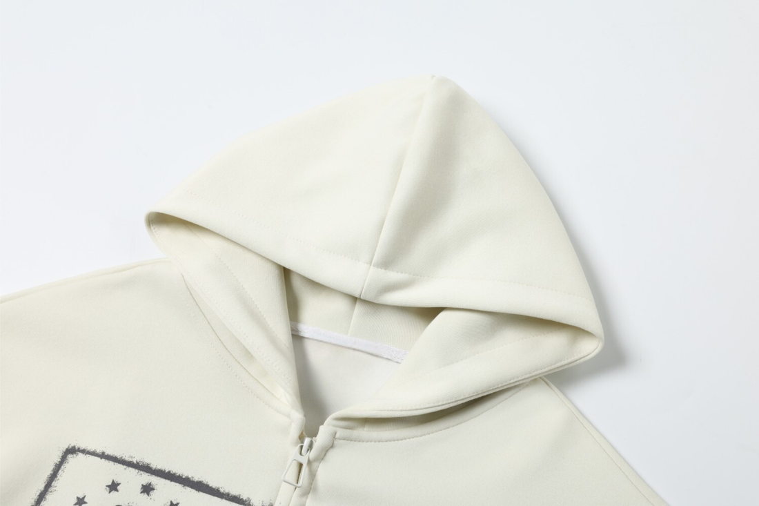 3-6-5.shop Vintage Flag Zip Hoodie