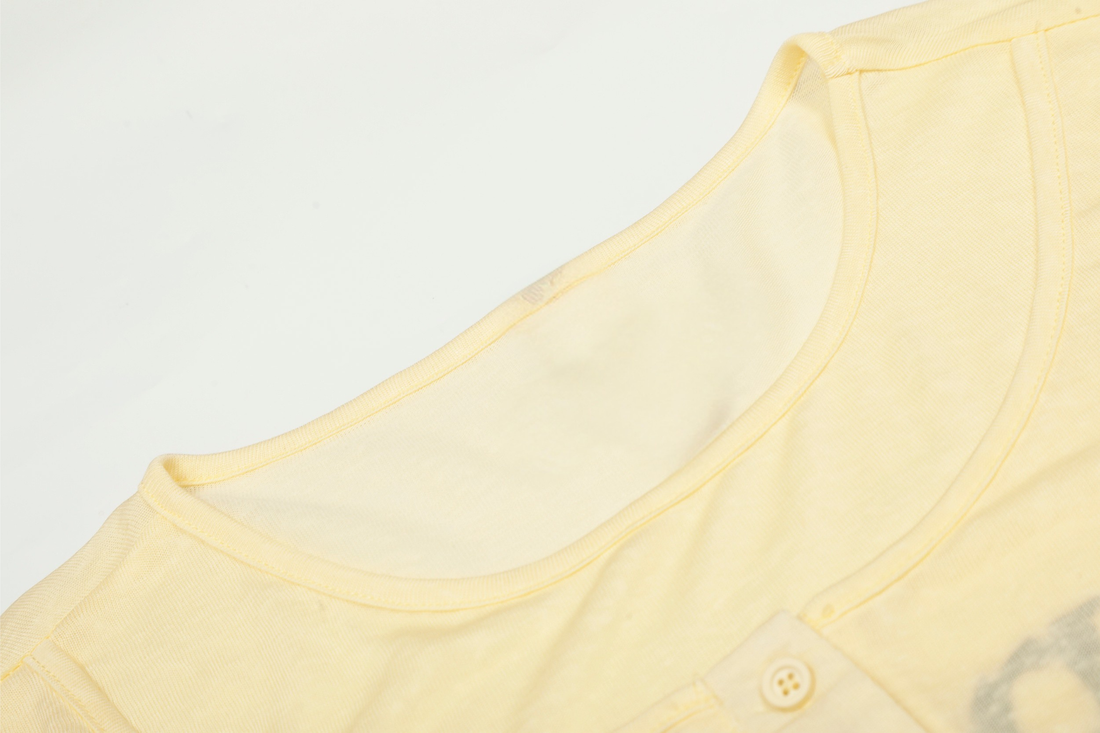 3-6-5.shop Graphic Long Sleeve Henley Tee