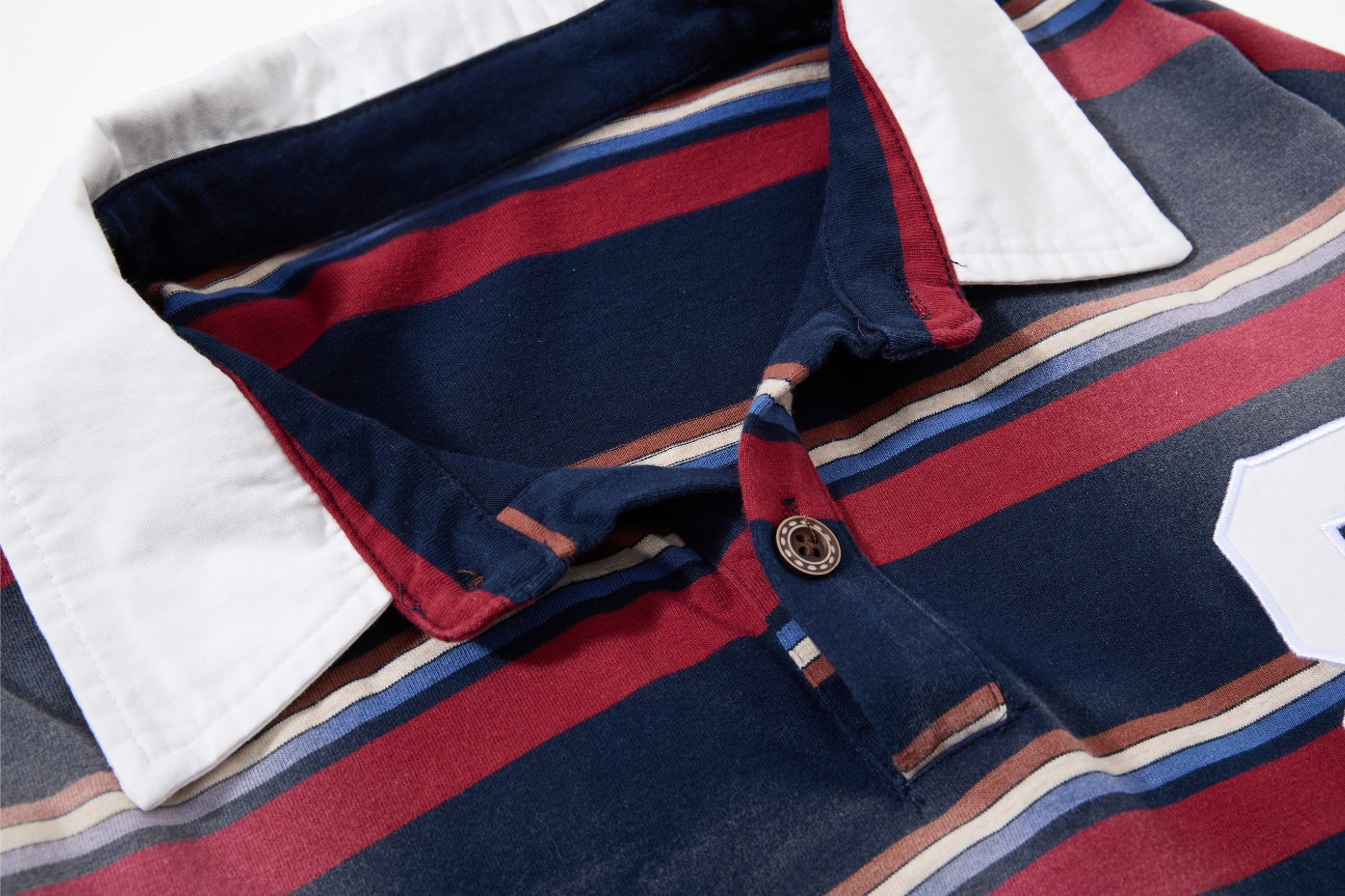 3-6-5.shop Layered Stripe Polo Long-Sleeve