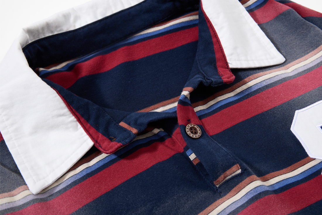 3-6-5.shop Layered Stripe Polo Long-Sleeve
