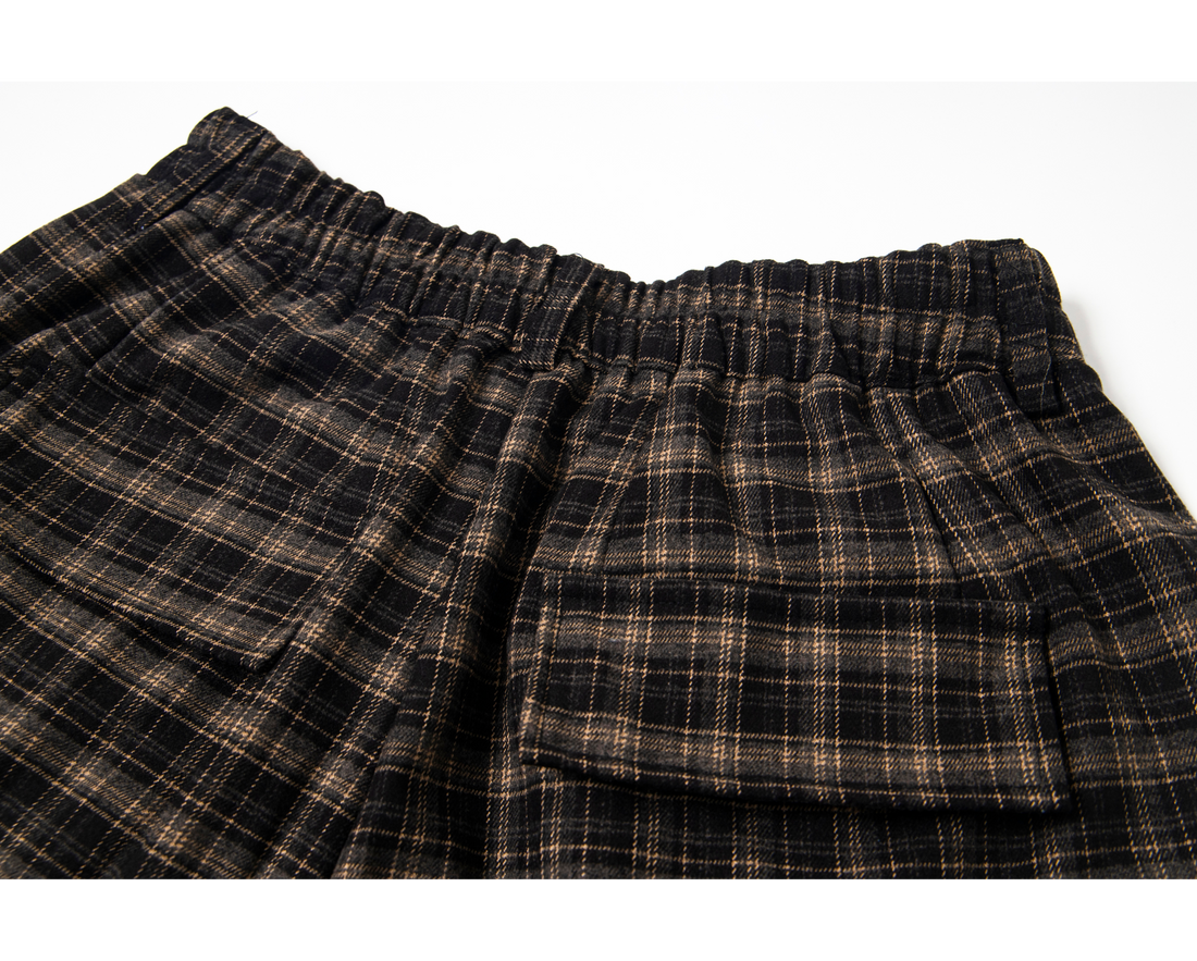 3-6-5.shop Plaid Cargo Shorts